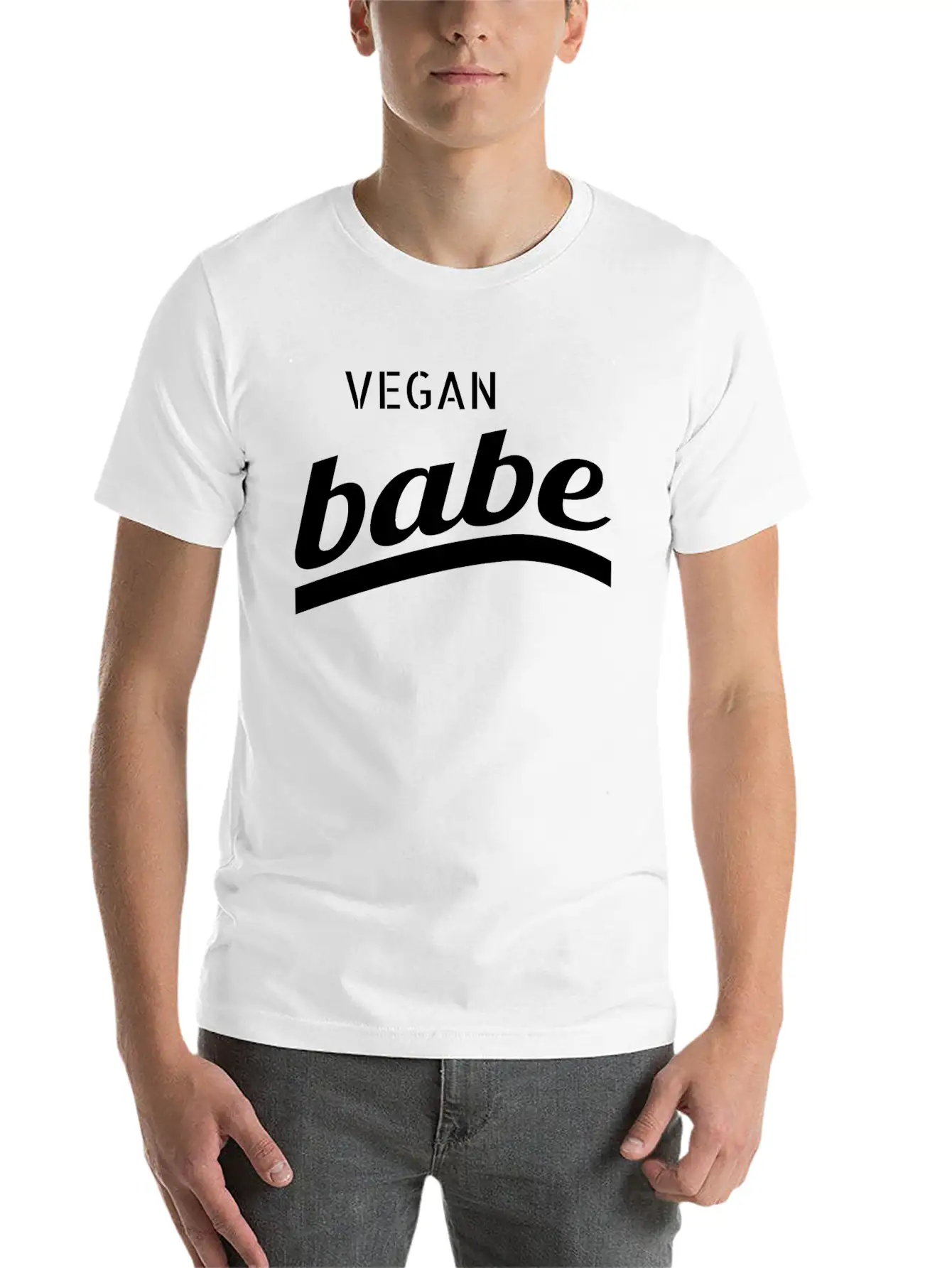 Vegan - Vegan Babe Casual Graphic T-Shirt – Simple And Comfortable Daily Wear