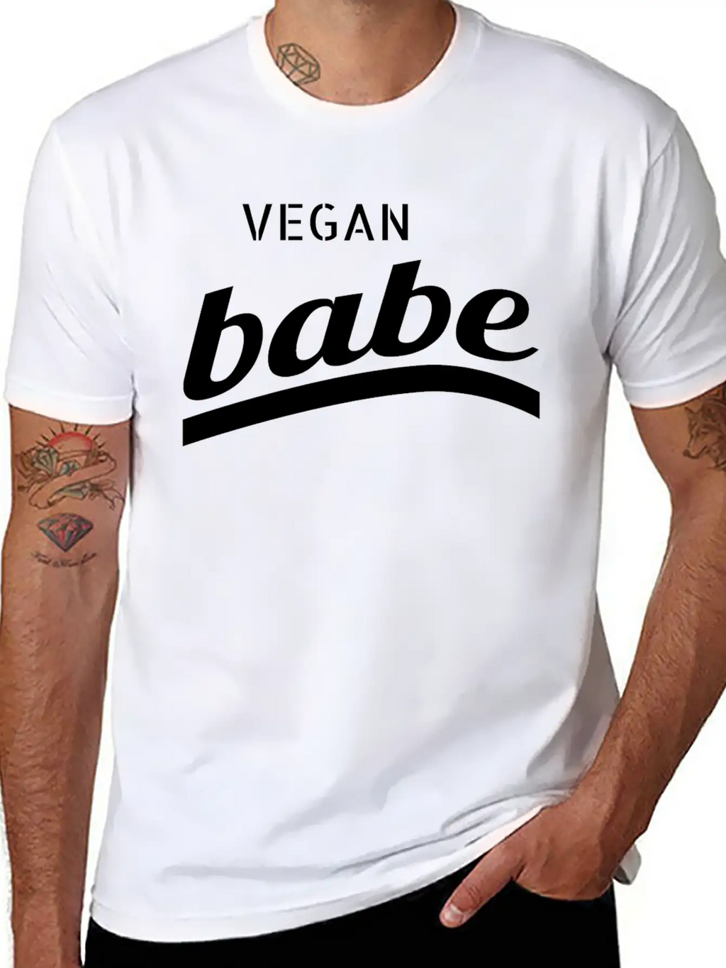 Vegan - Vegan Babe Casual Graphic T-Shirt – Simple And Comfortable Daily Wear