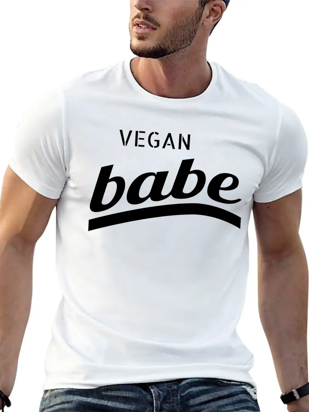 Vegan - Vegan Babe Casual Graphic T-Shirt – Simple And Comfortable Daily Wear