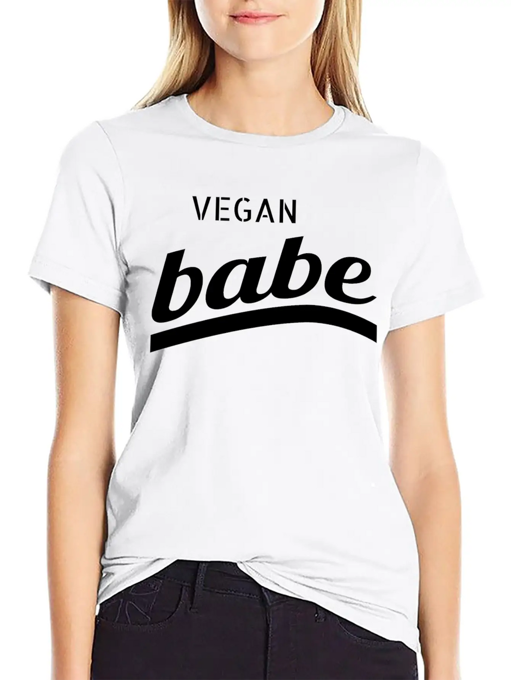 Vegan - Vegan Babe Casual Graphic T-Shirt – Simple And Comfortable Daily Wear
