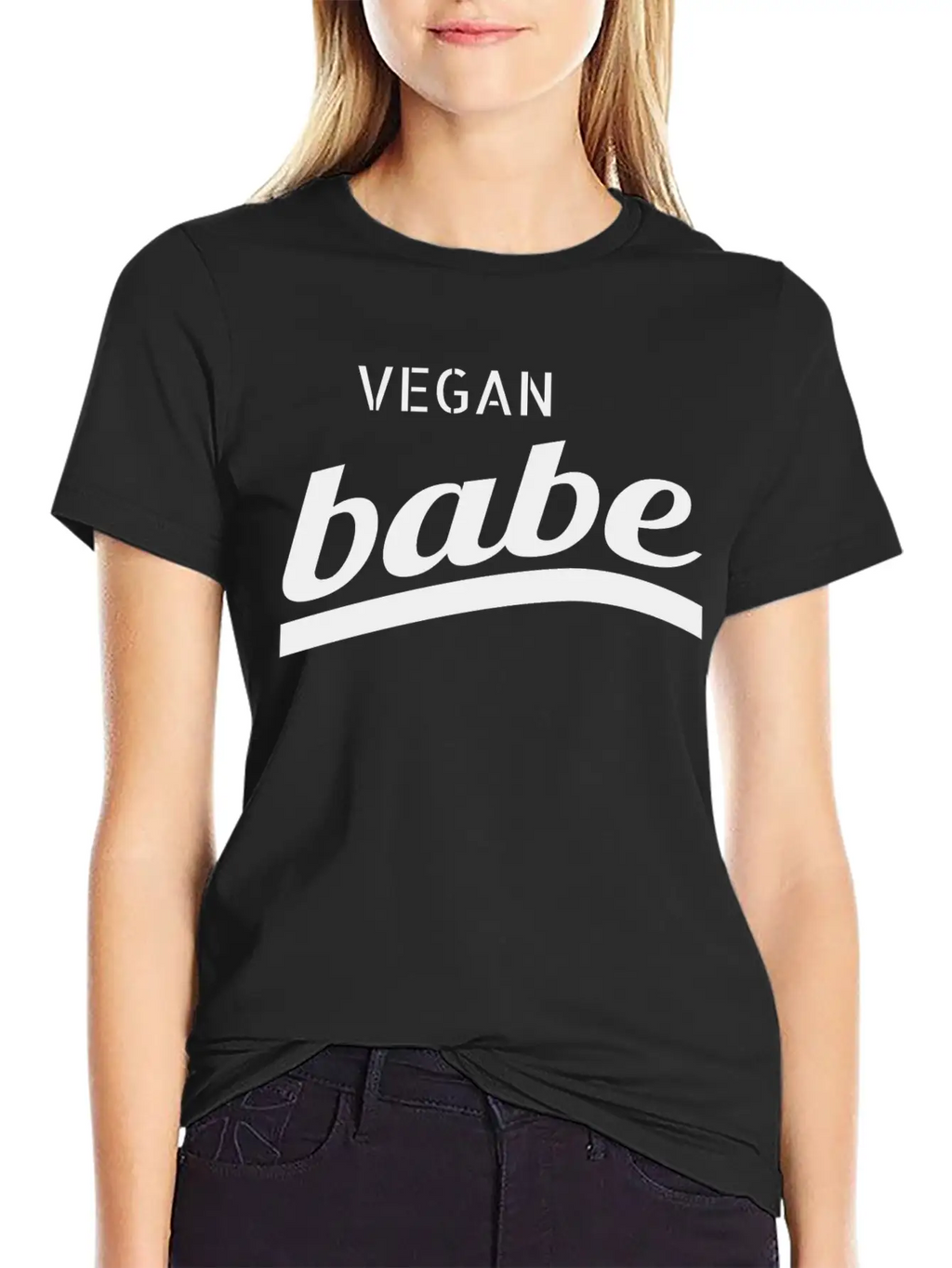 Vegan - Vegan Babe Casual Graphic T-Shirt – Simple And Comfortable Daily Wear
