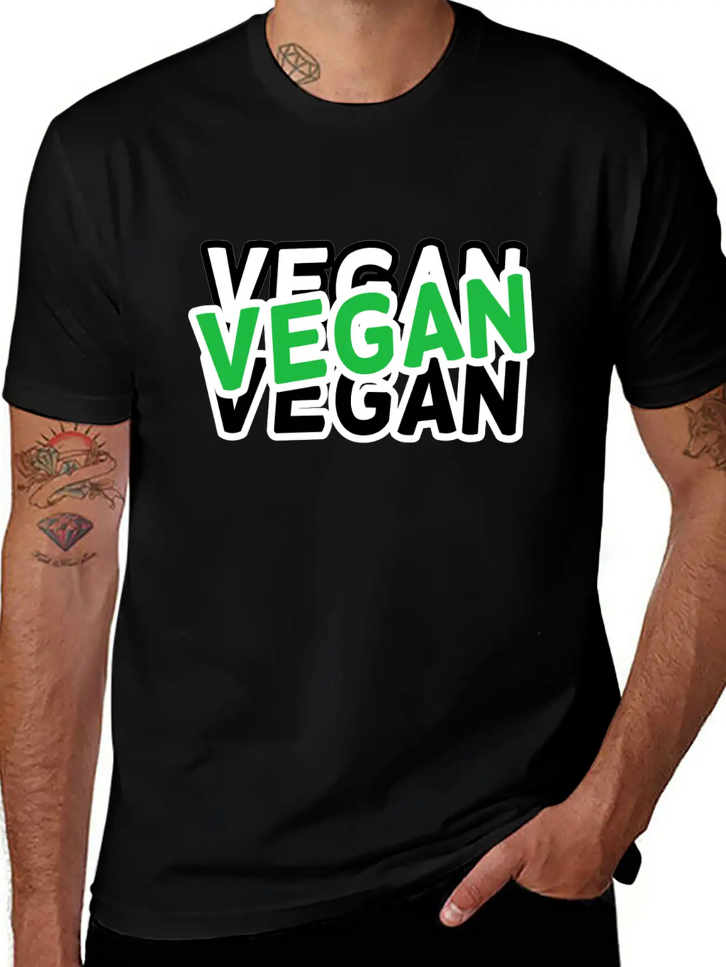 Vegan, Vegans Essential Cotton Tee For Daily Outfits – Unisex Style