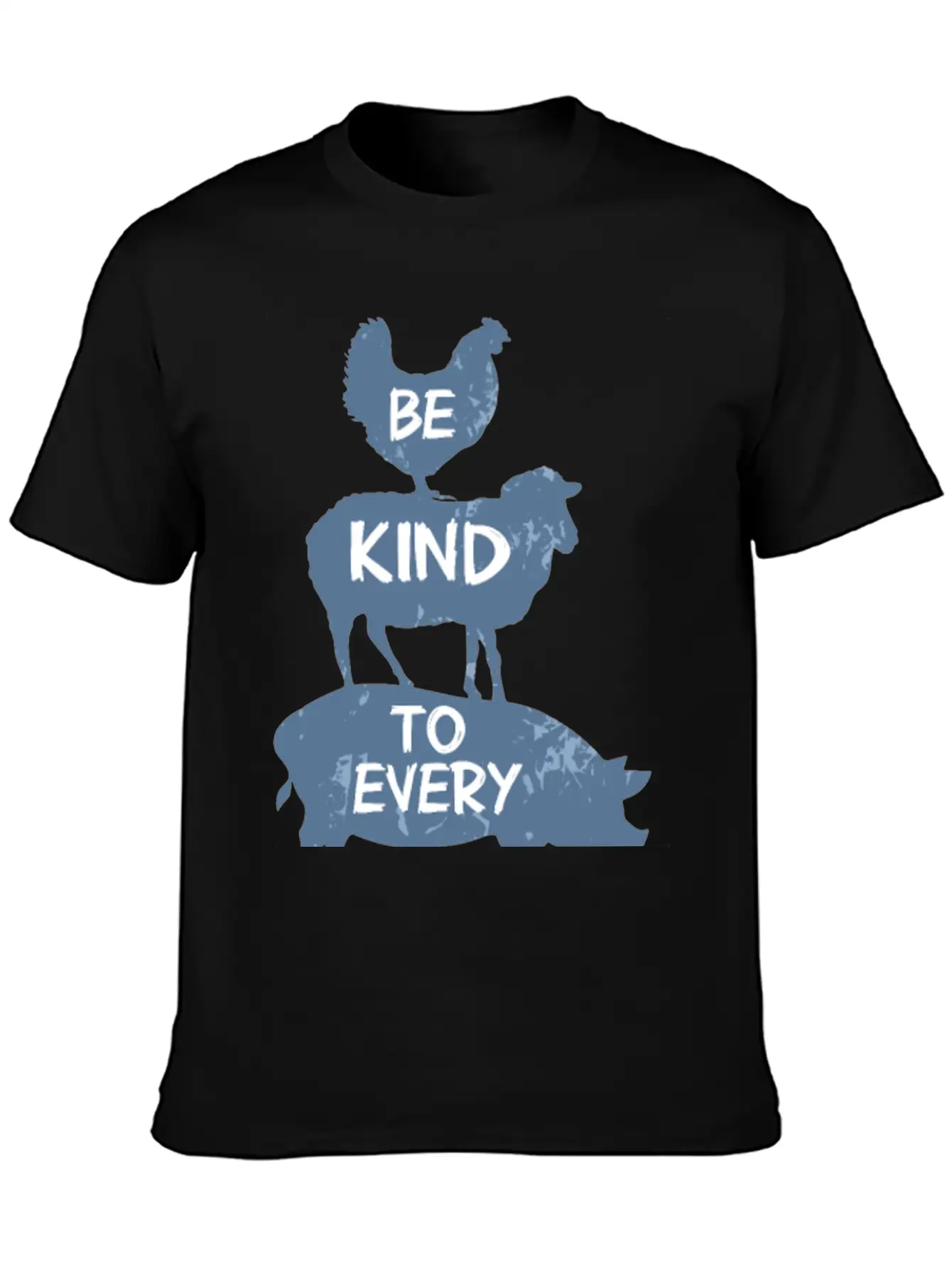 Vegan Vegetarian Animal Welfare Gift Idea Breathable Soft Cotton T-Shirt – Timeless Casual Look