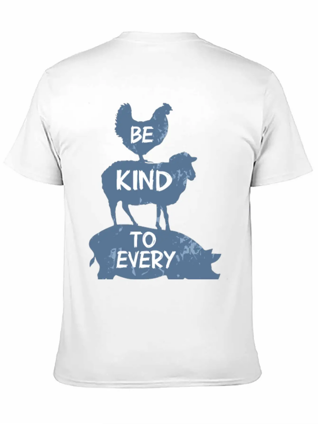 Vegan Vegetarian Animal Welfare Gift Idea Breathable Soft Cotton T-Shirt – Timeless Casual Look