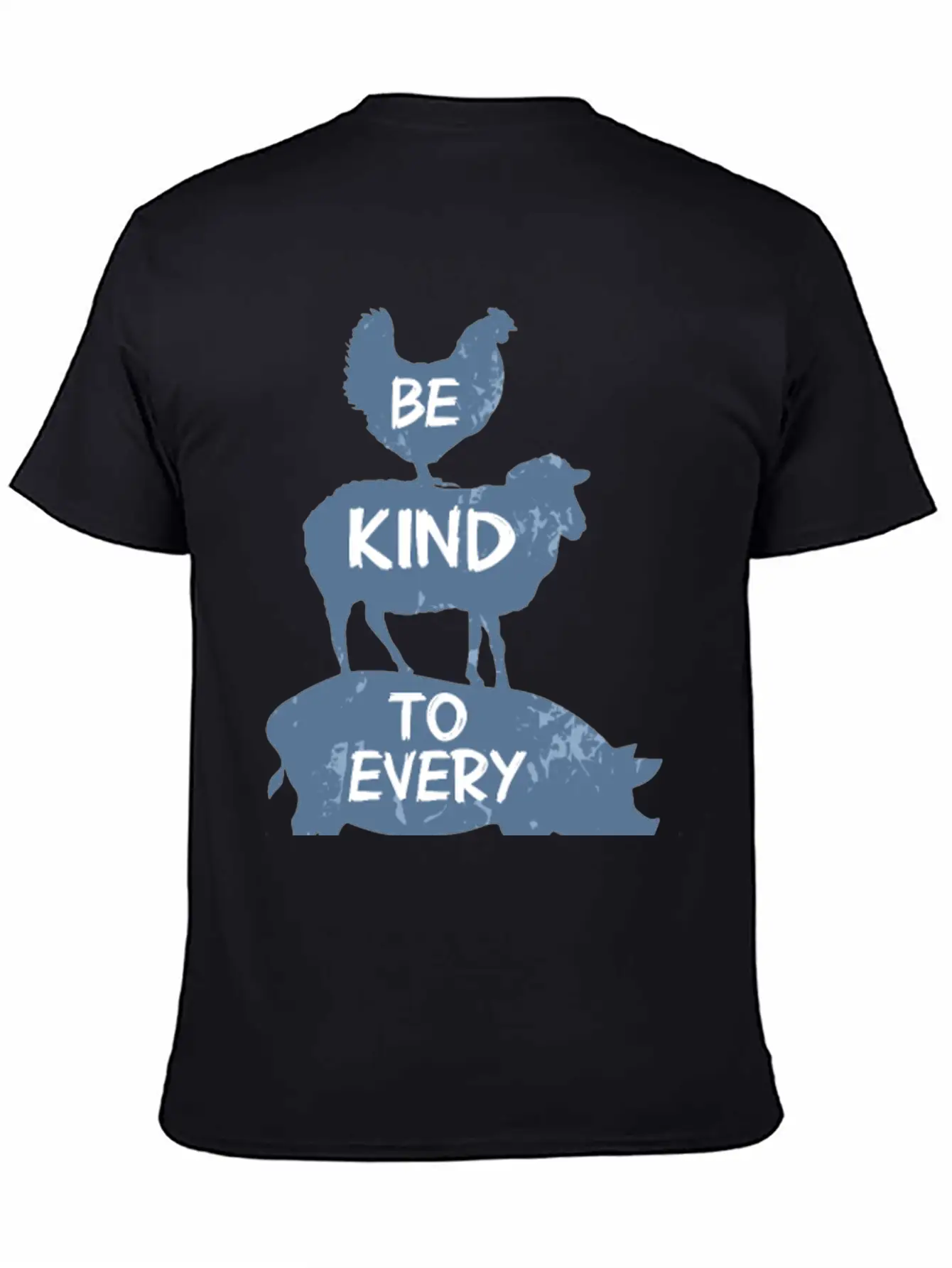 Vegan Vegetarian Animal Welfare Gift Idea Breathable Soft Cotton T-Shirt – Timeless Casual Look