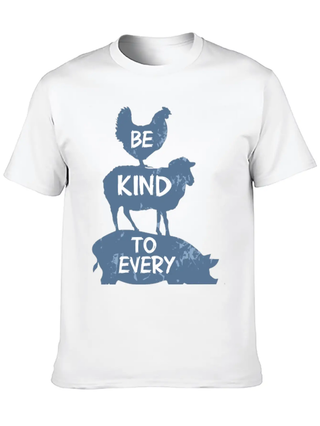Vegan Vegetarian Animal Welfare Gift Idea Breathable Soft Cotton T-Shirt – Timeless Casual Look