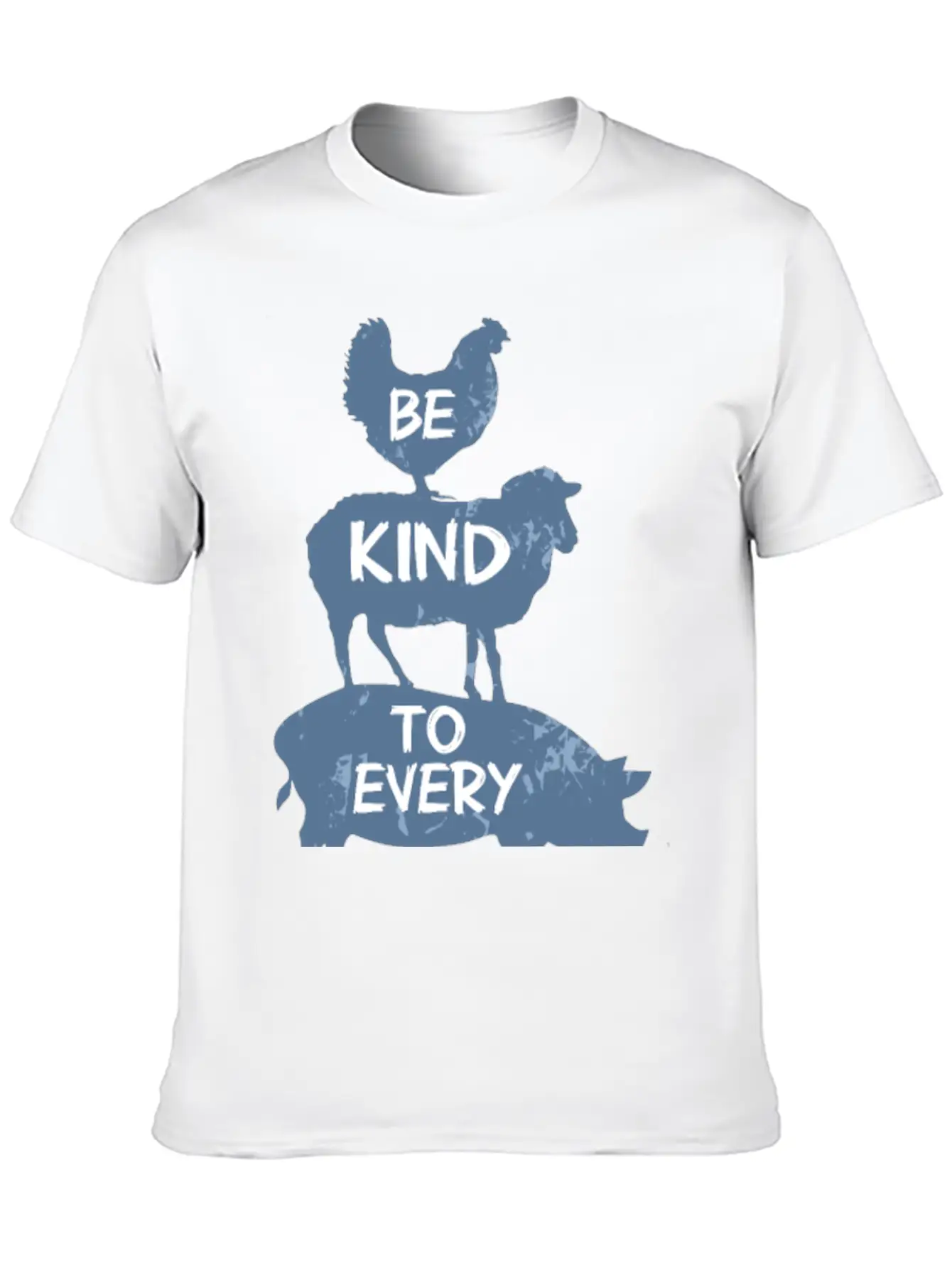 Vegan Vegetarian Animal Welfare Gift Idea Breathable Soft Cotton T-Shirt – Timeless Casual Look