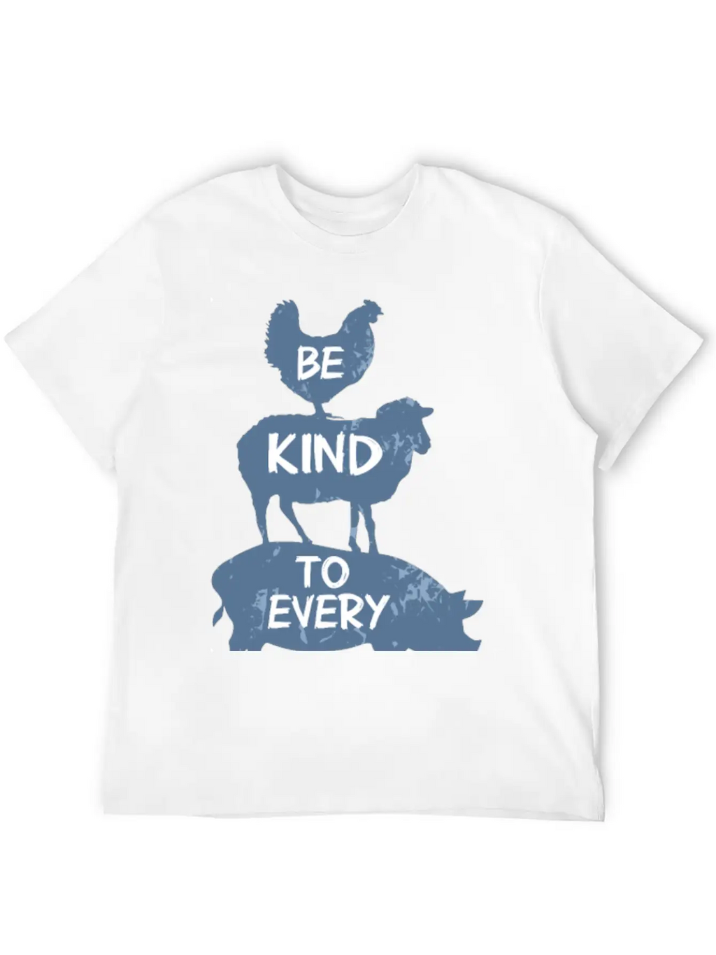 Vegan Vegetarian Animal Welfare Gift Idea Breathable Soft Cotton T-Shirt – Timeless Casual Look