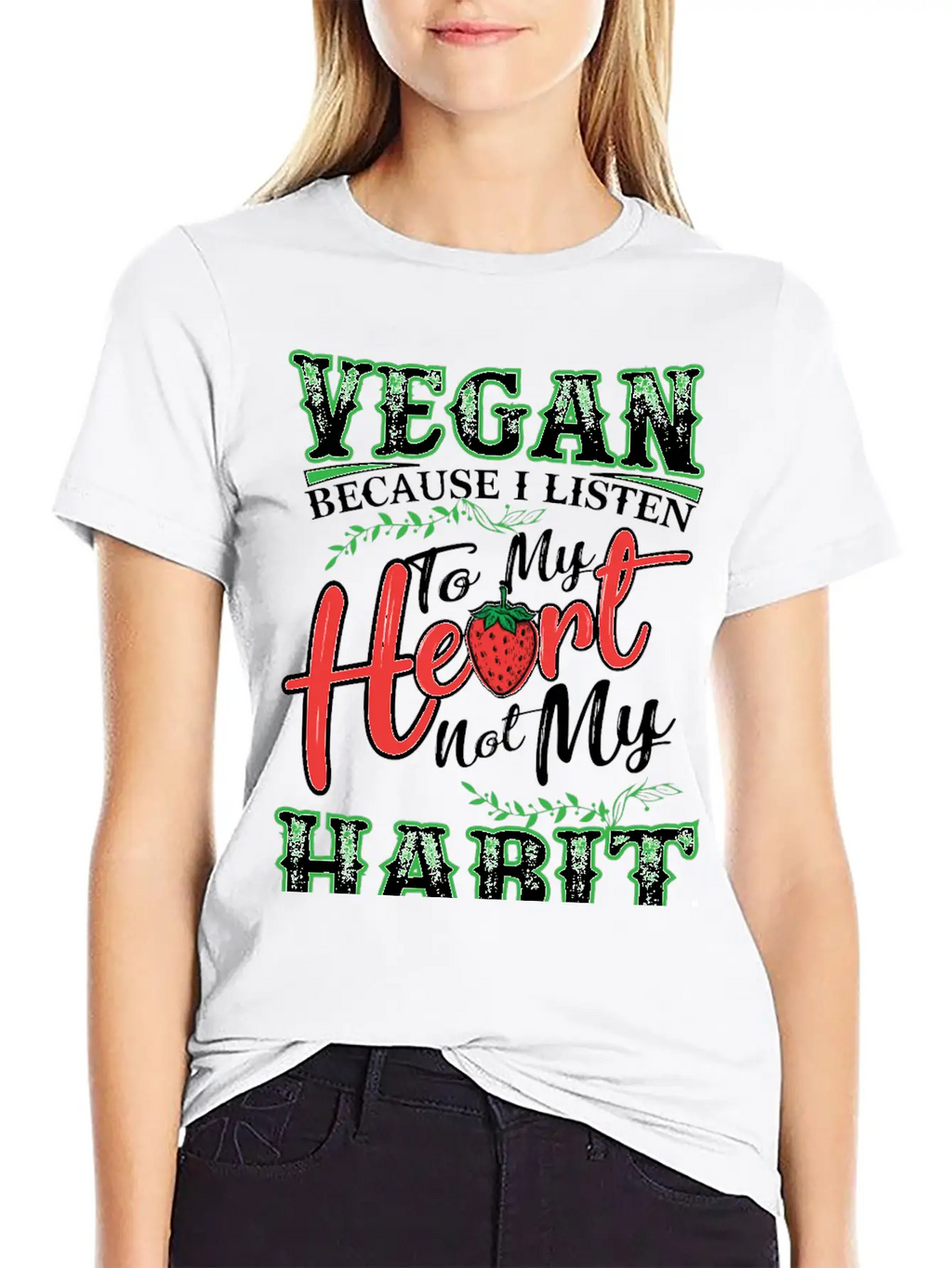 Vegan Vegetarian Animal Welfare Gift Idea Unisex Short Sleeve Soft Cotton T-Shirt – Casual Everyday Wear
