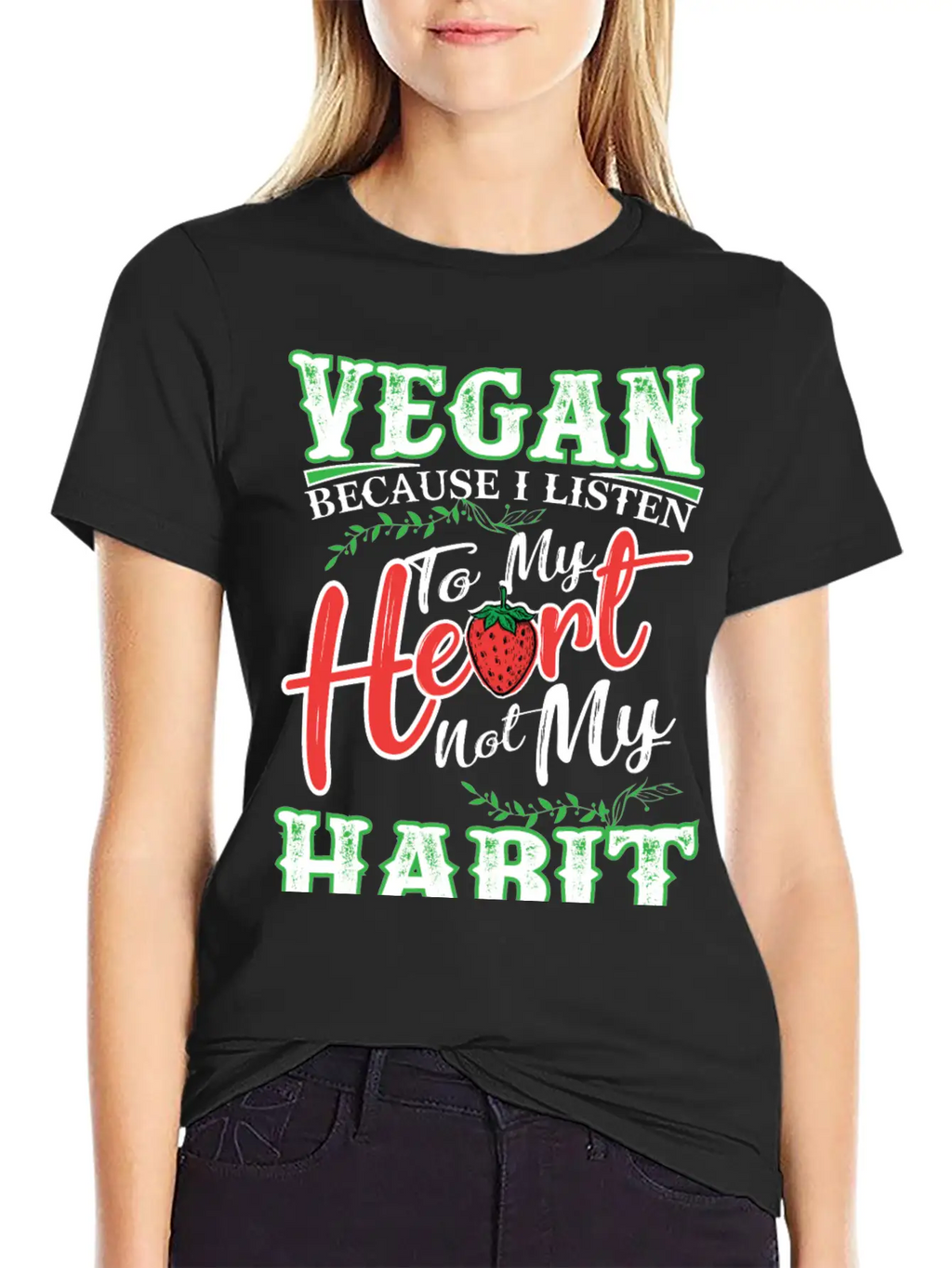 Vegan Vegetarian Animal Welfare Gift Idea Unisex Short Sleeve Soft Cotton T-Shirt – Casual Everyday Wear