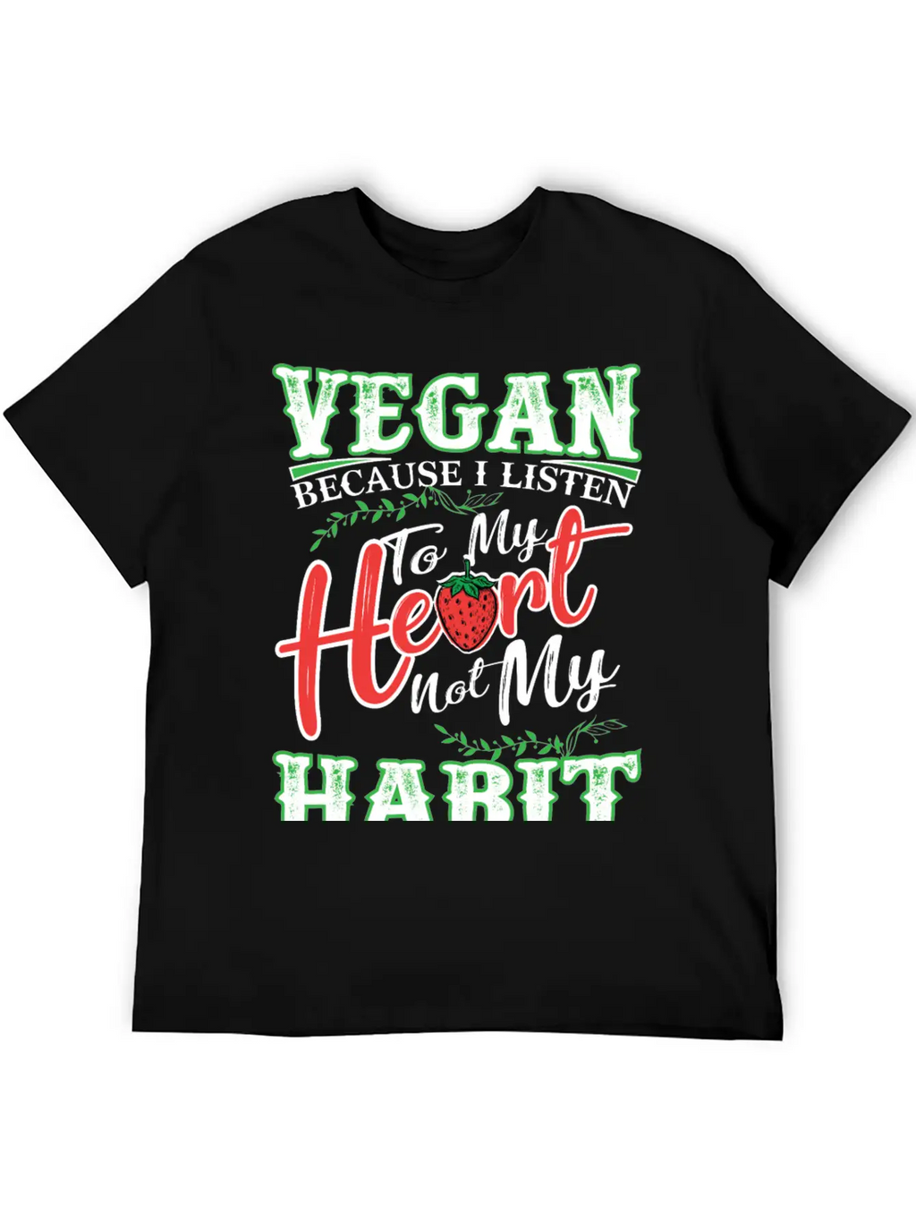 Vegan Vegetarian Animal Welfare Gift Idea Unisex Short Sleeve Soft Cotton T-Shirt – Casual Everyday Wear