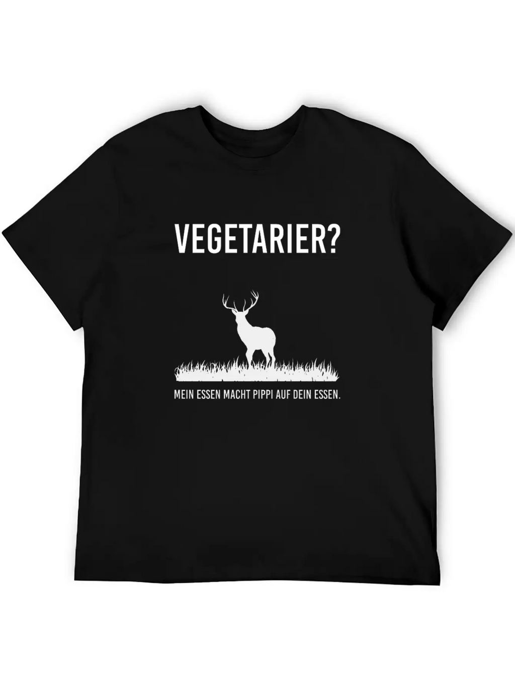 Vegan Vegetarian Vegan Vegetarian For Hunters Unisex Casual T-Shirt – Clean Design For Daily Comfort