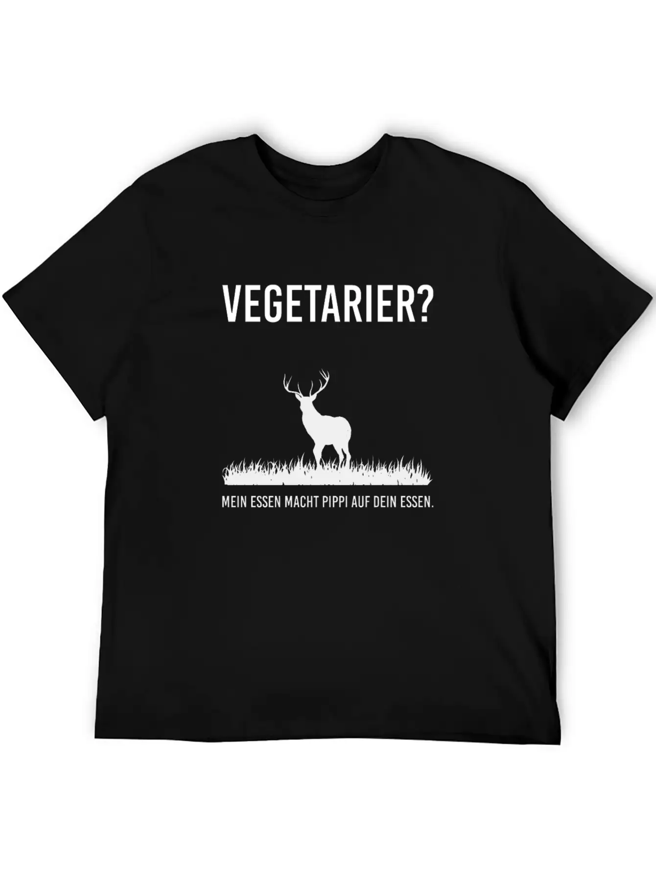 Vegan Vegetarian Vegan Vegetarian For Hunters Unisex Casual T-Shirt – Clean Design For Daily Comfort