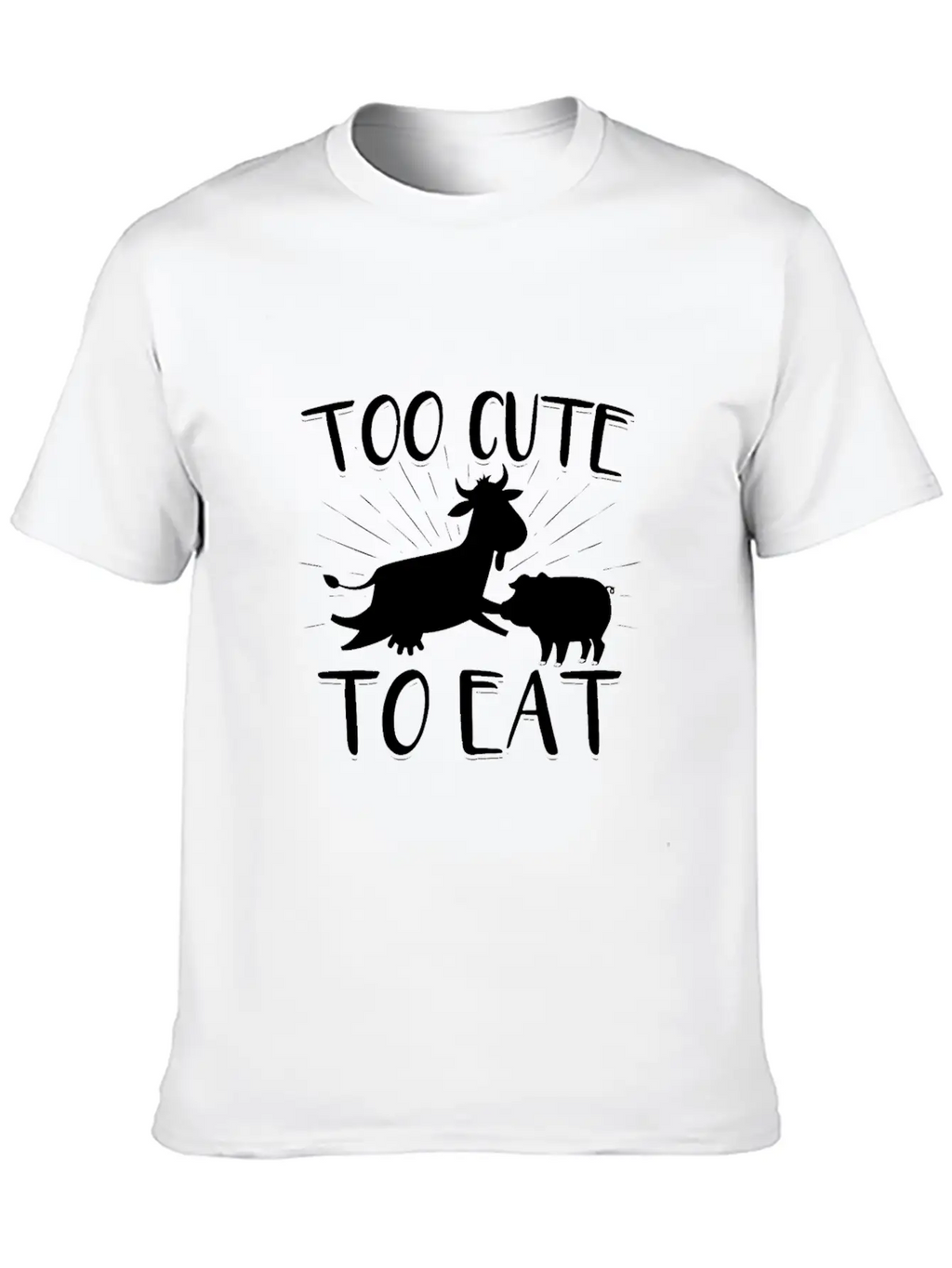 Vegan Vegetarian | Vegetarian Vegan Gifts Unisex Short Sleeve Soft Cotton T-Shirt – Casual Everyday Wear