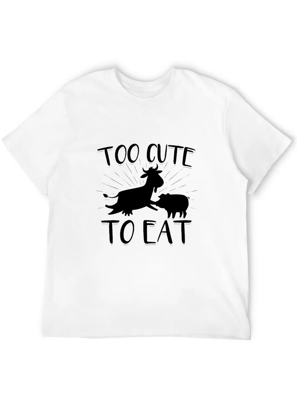 Vegan Vegetarian | Vegetarian Vegan Gifts Unisex Short Sleeve Soft Cotton T-Shirt – Casual Everyday Wear