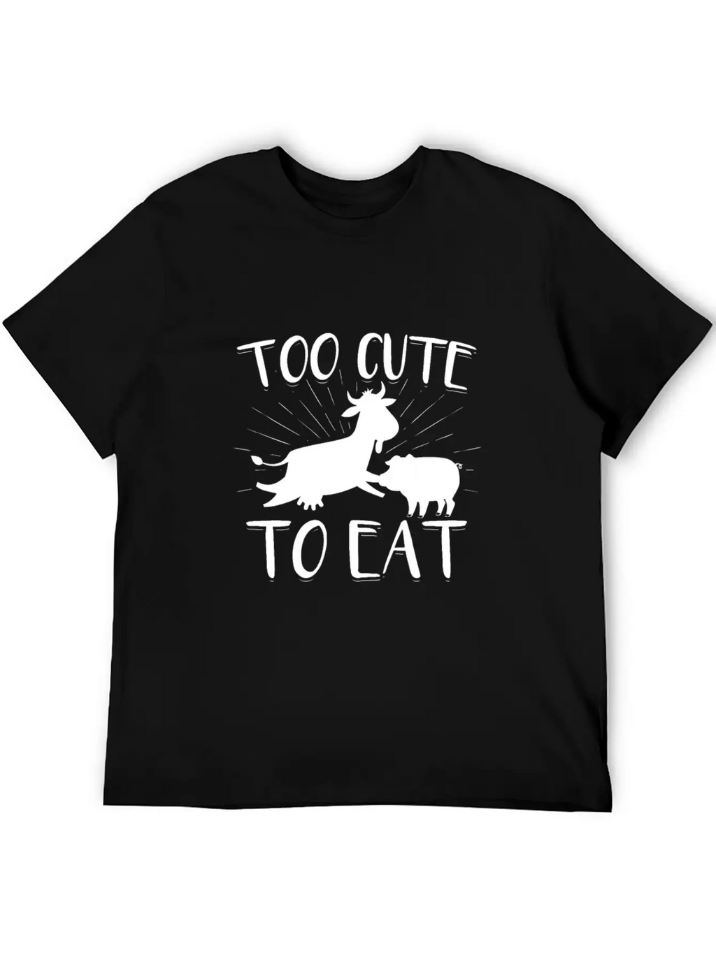 Vegan Vegetarian | Vegetarian Vegan Gifts Unisex Short Sleeve Soft Cotton T-Shirt – Casual Everyday Wear