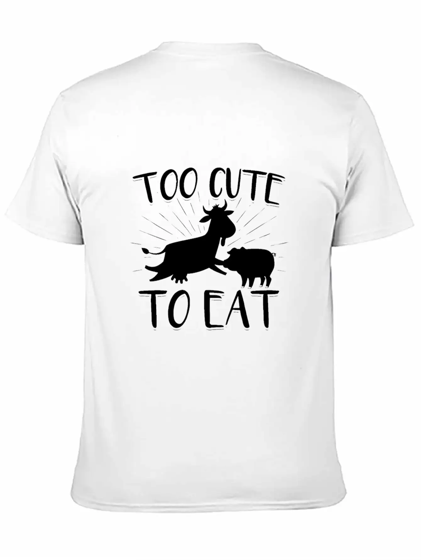 Vegan Vegetarian | Vegetarian Vegan Gifts Unisex Short Sleeve Soft Cotton T-Shirt – Casual Everyday Wear