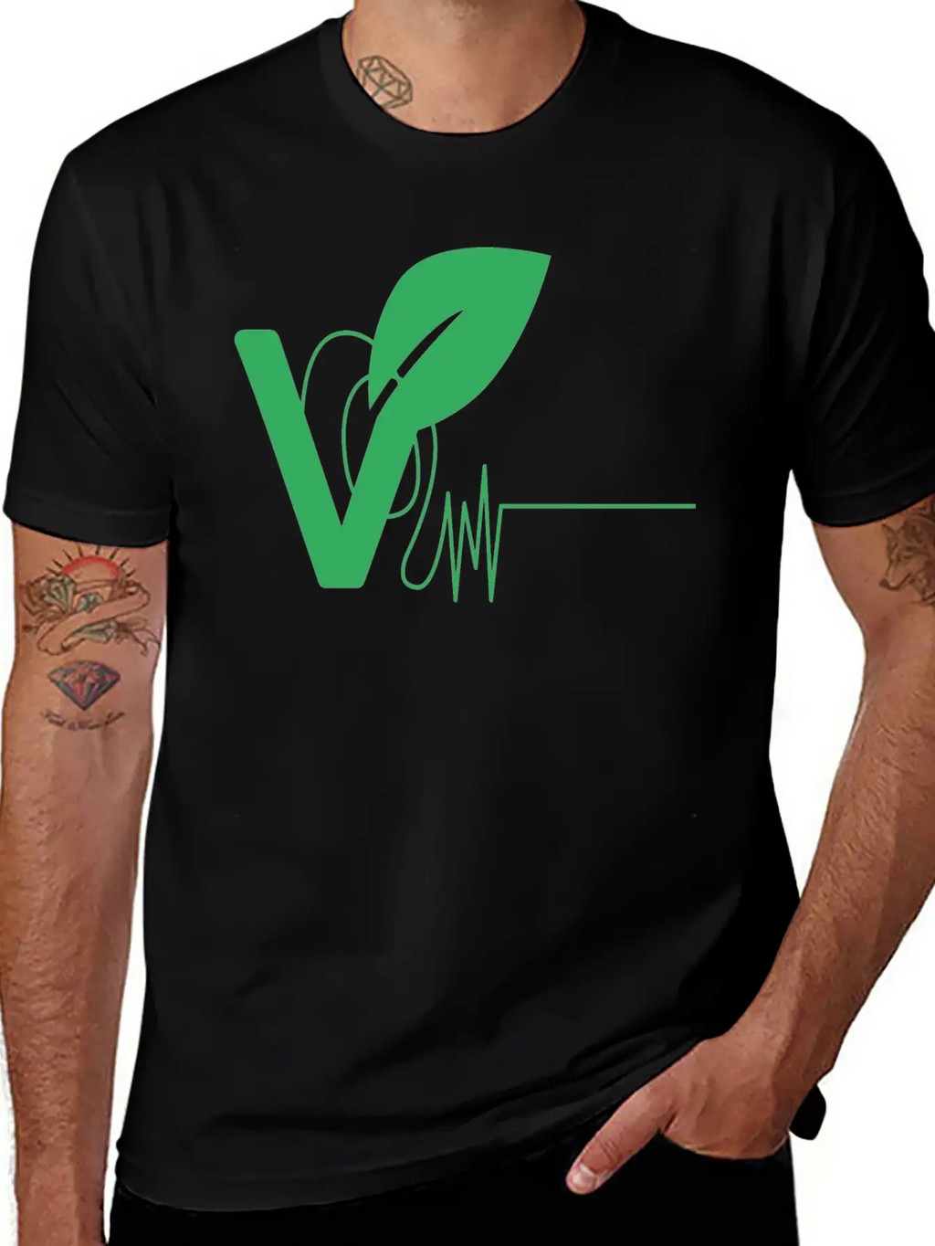 Vegan Vibe - Vegetarian Classic Fit Graphic Tee For Daily Comfort – Unisex Cotton Shirt