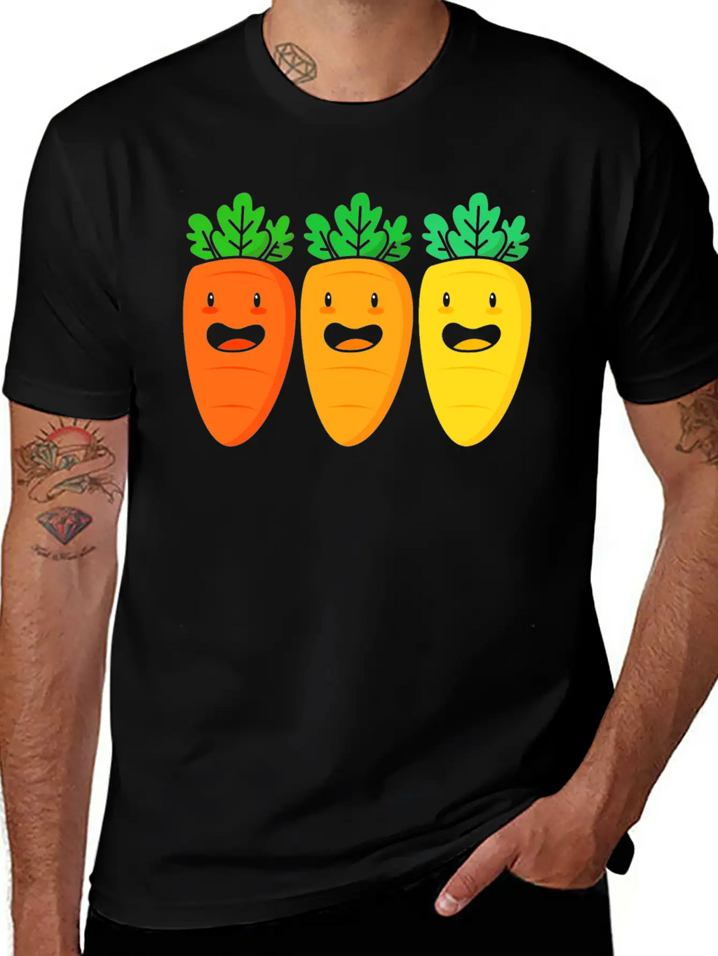 Vegetarian Vegan Squad Carrot For Women Breathable Soft Cotton T-Shirt – Timeless Casual Look