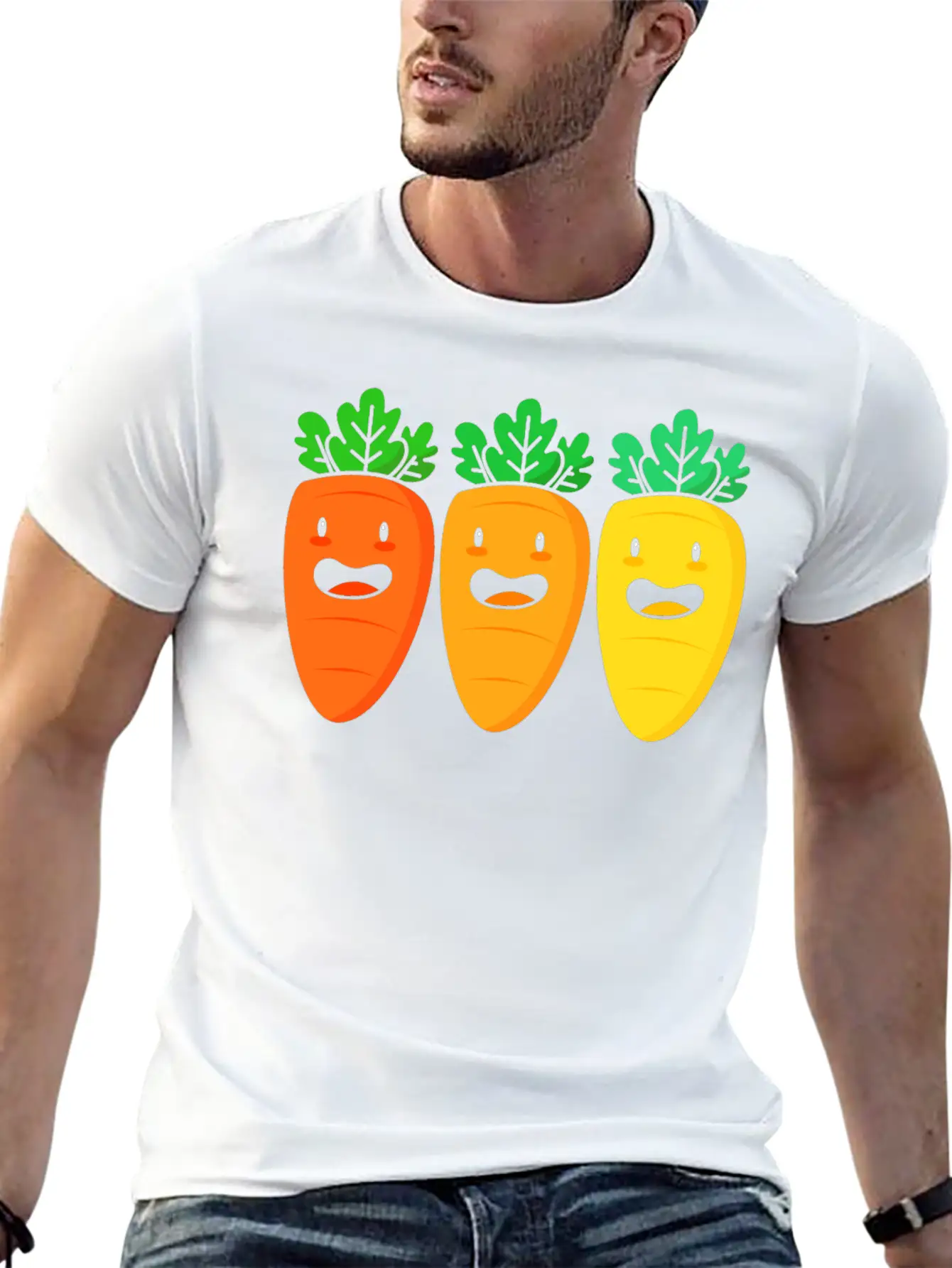 Vegetarian Vegan Squad Carrot For Women Breathable Soft Cotton T-Shirt – Timeless Casual Look