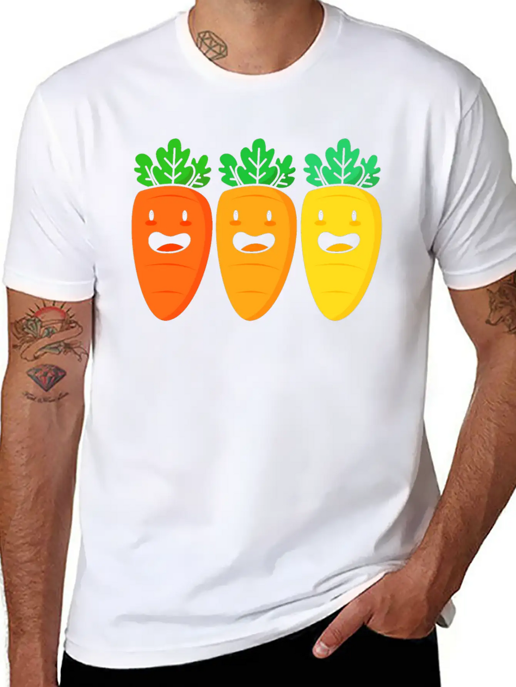 Vegetarian Vegan Squad Carrot For Women Breathable Soft Cotton T-Shirt – Timeless Casual Look