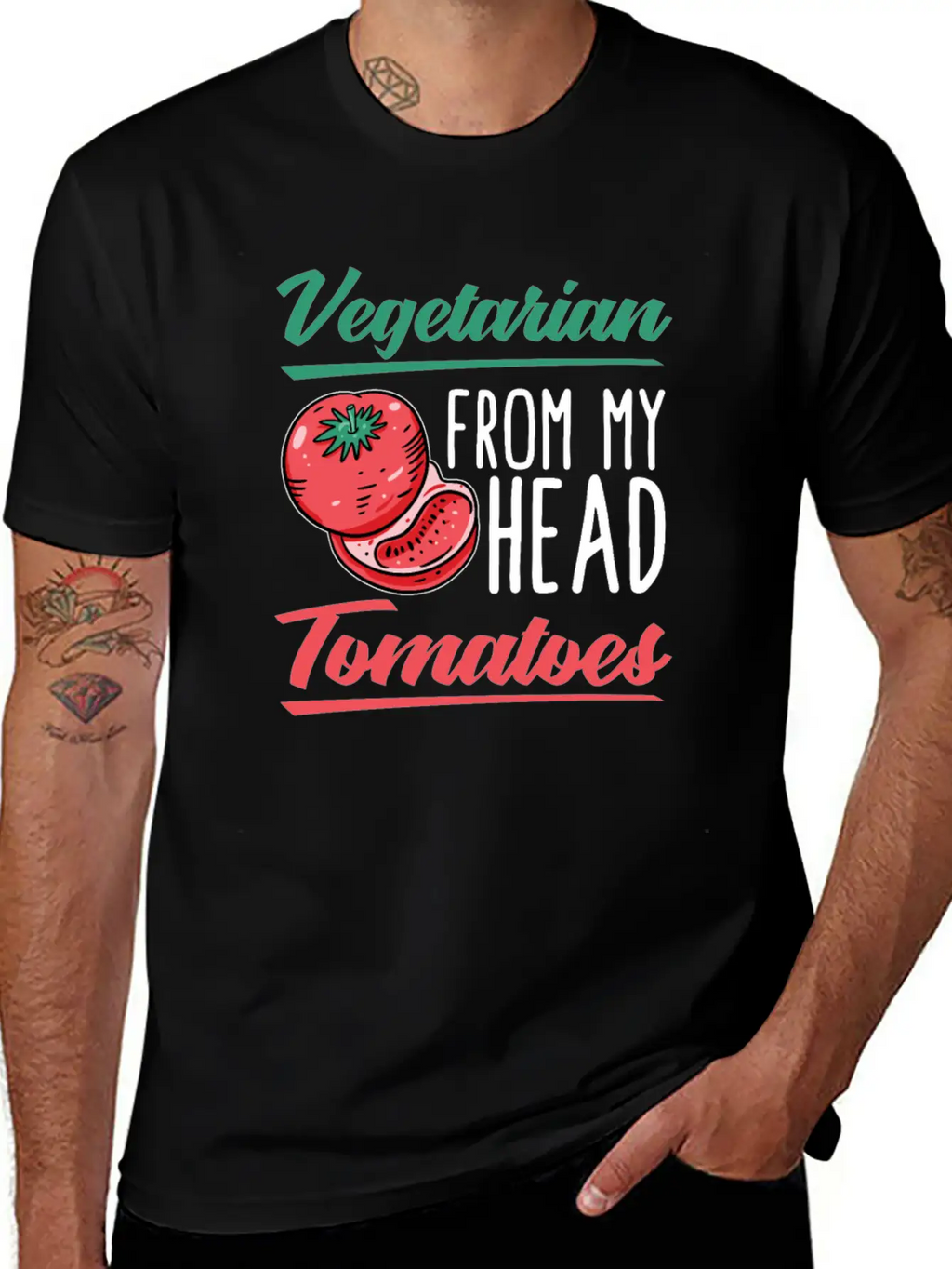 Vegetarian Vegetarianism Vegetable Organic Food Classic Fit Graphic Tee For Daily Comfort – Unisex Cotton Shirt