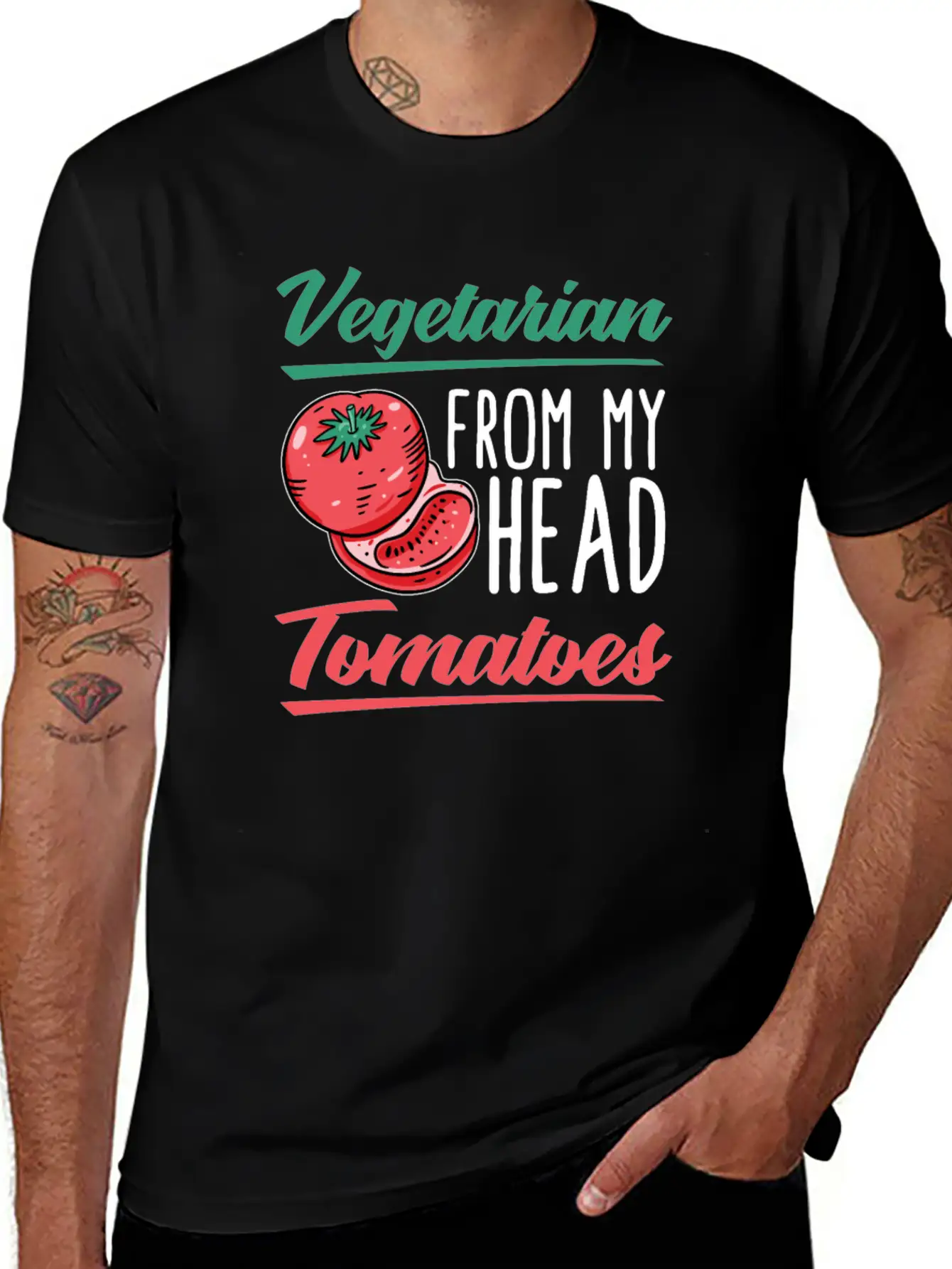 Vegetarian Vegetarianism Vegetable Organic Food Classic Fit Graphic Tee For Daily Comfort – Unisex Cotton Shirt