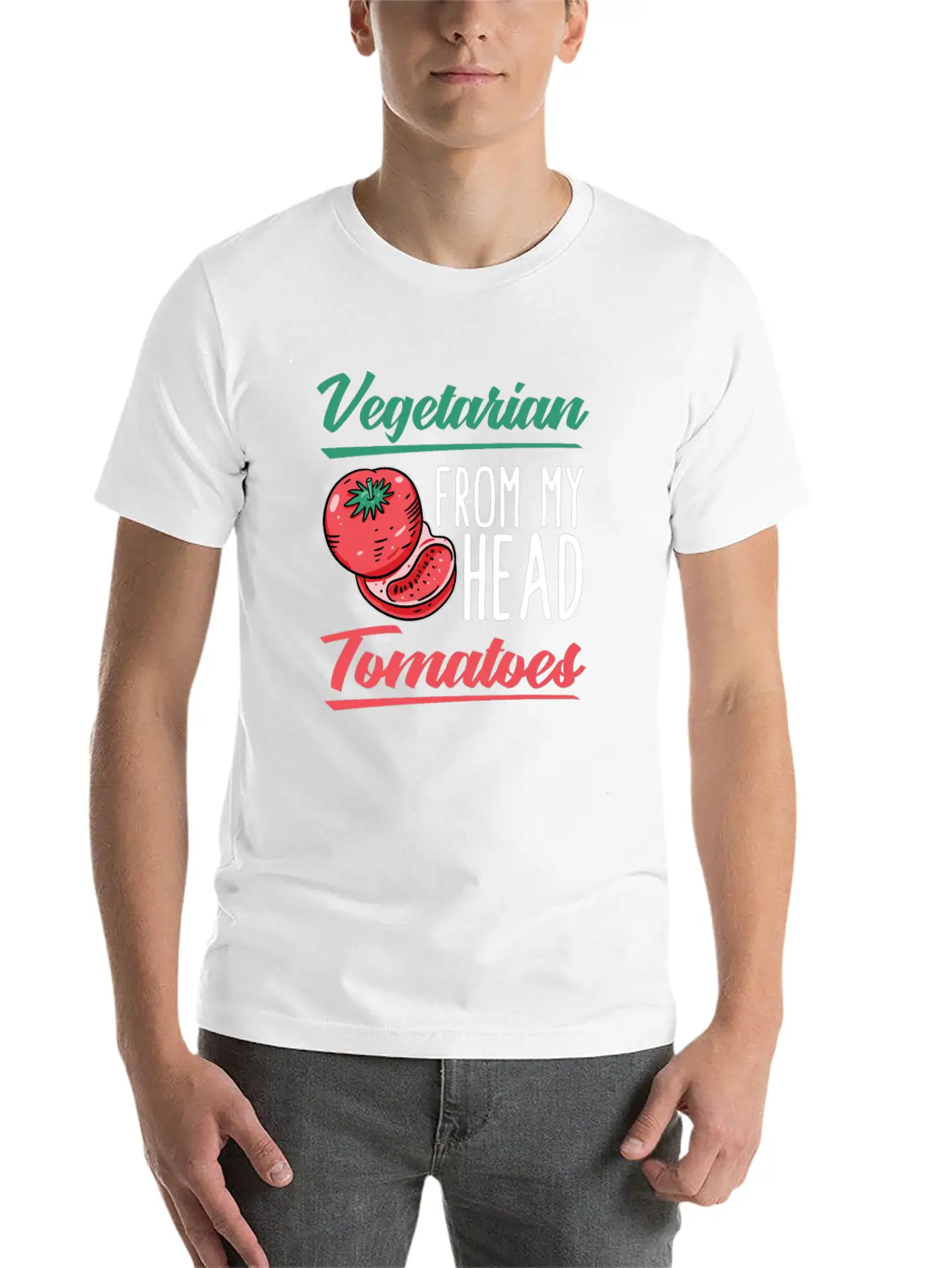 Vegetarian Vegetarianism Vegetable Organic Food Classic Fit Graphic Tee For Daily Comfort – Unisex Cotton Shirt