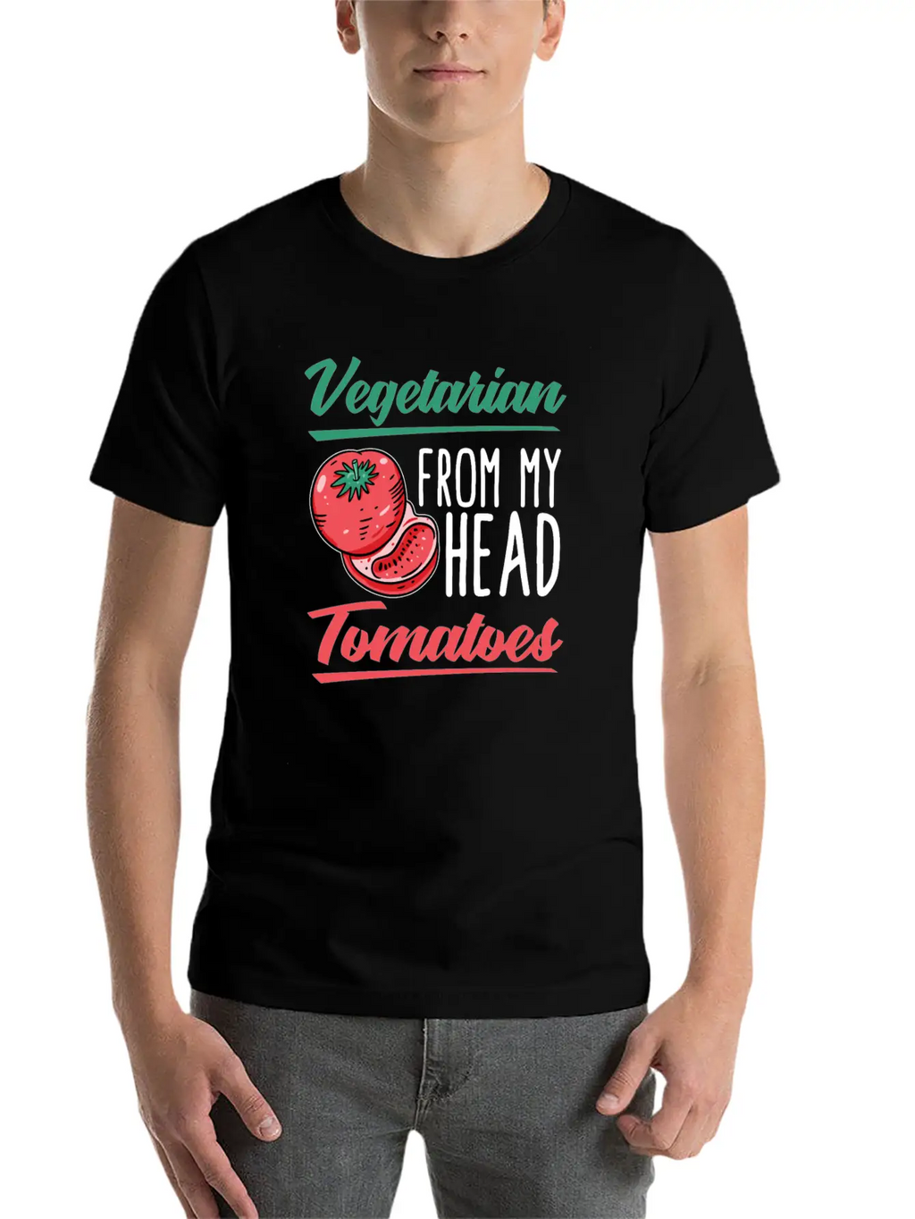 Vegetarian Vegetarianism Vegetable Organic Food Classic Fit Graphic Tee For Daily Comfort – Unisex Cotton Shirt