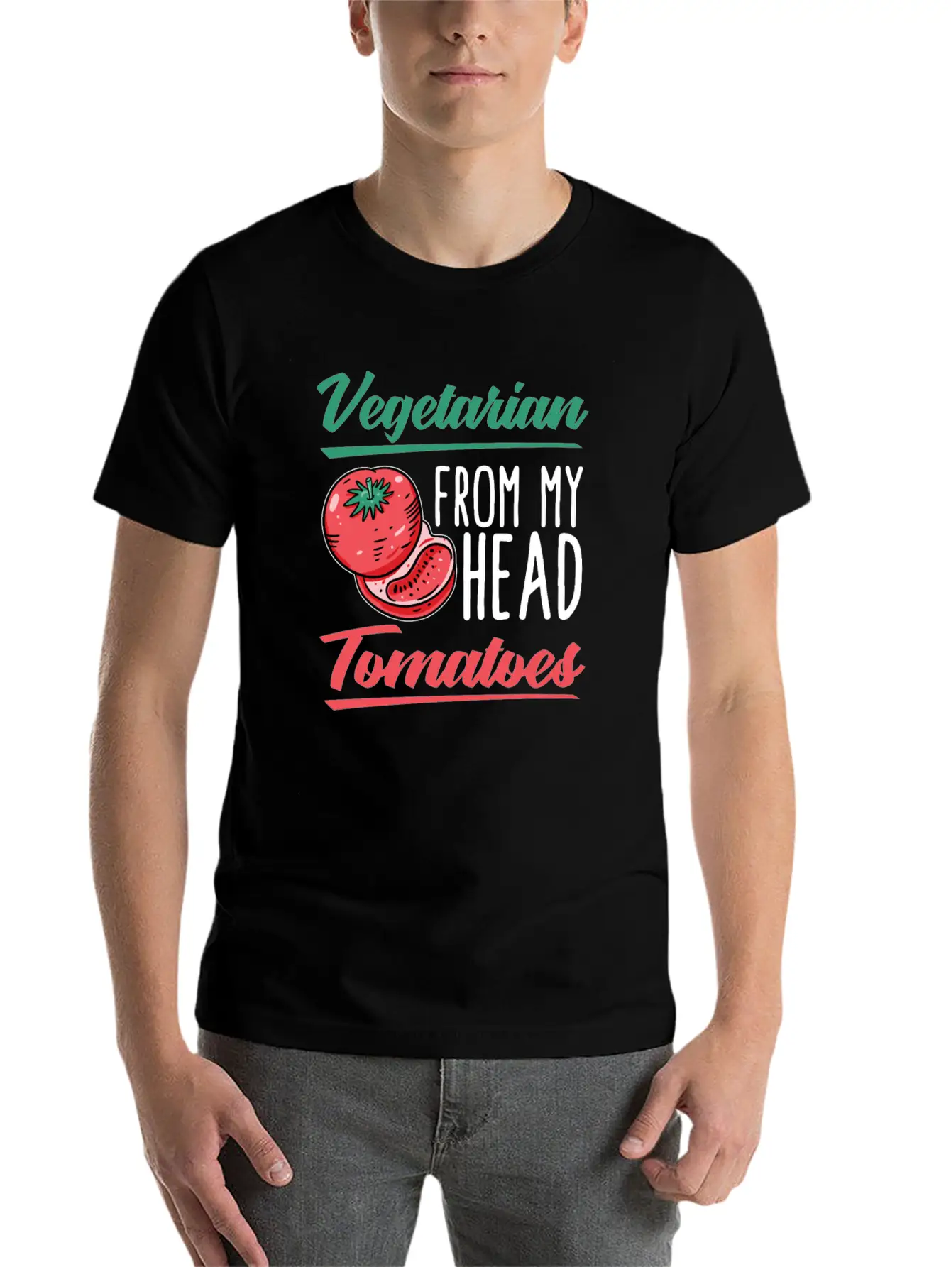 Vegetarian Vegetarianism Vegetable Organic Food Classic Fit Graphic Tee For Daily Comfort – Unisex Cotton Shirt