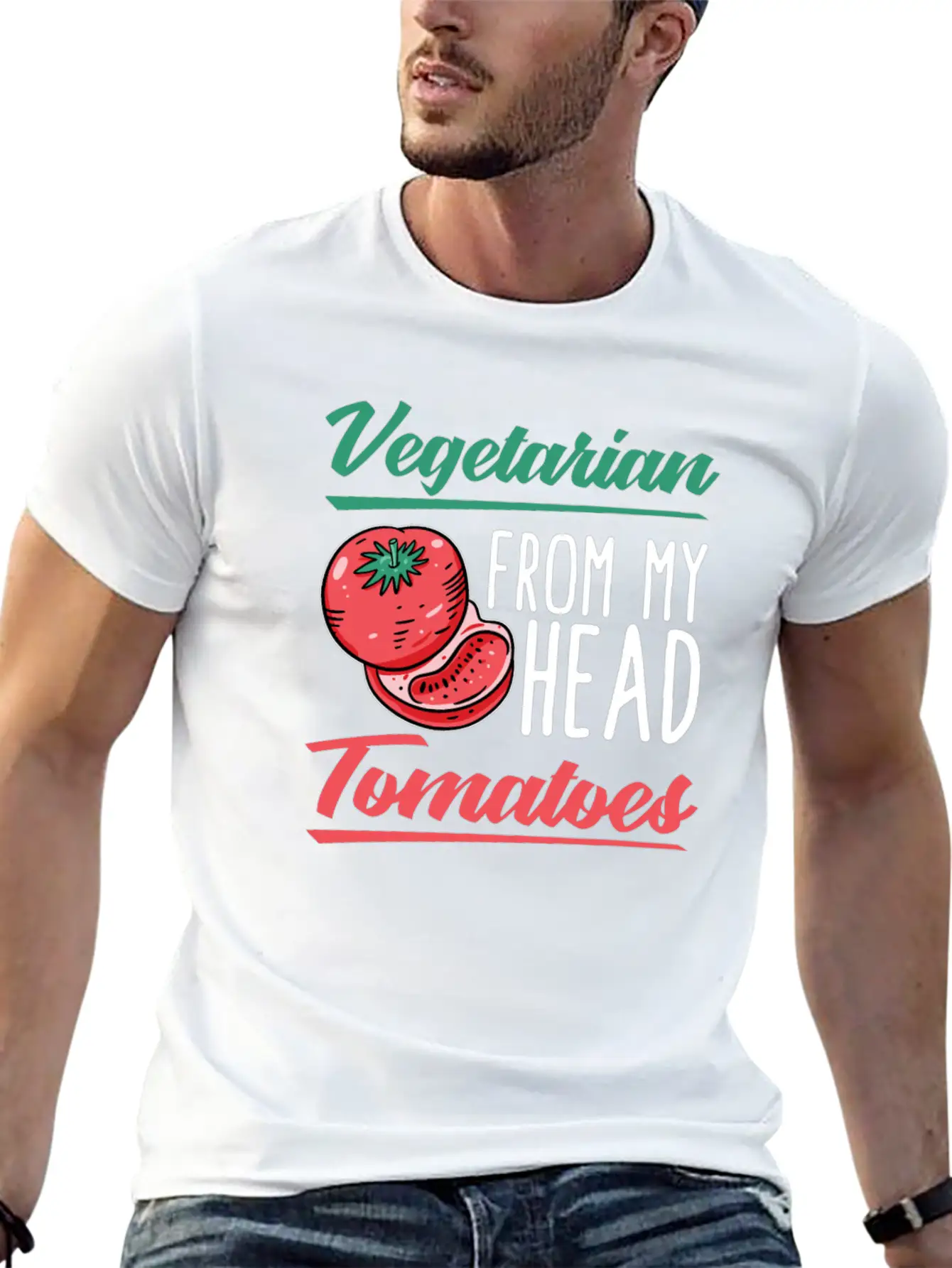 Vegetarian Vegetarianism Vegetable Organic Food Classic Fit Graphic Tee For Daily Comfort – Unisex Cotton Shirt