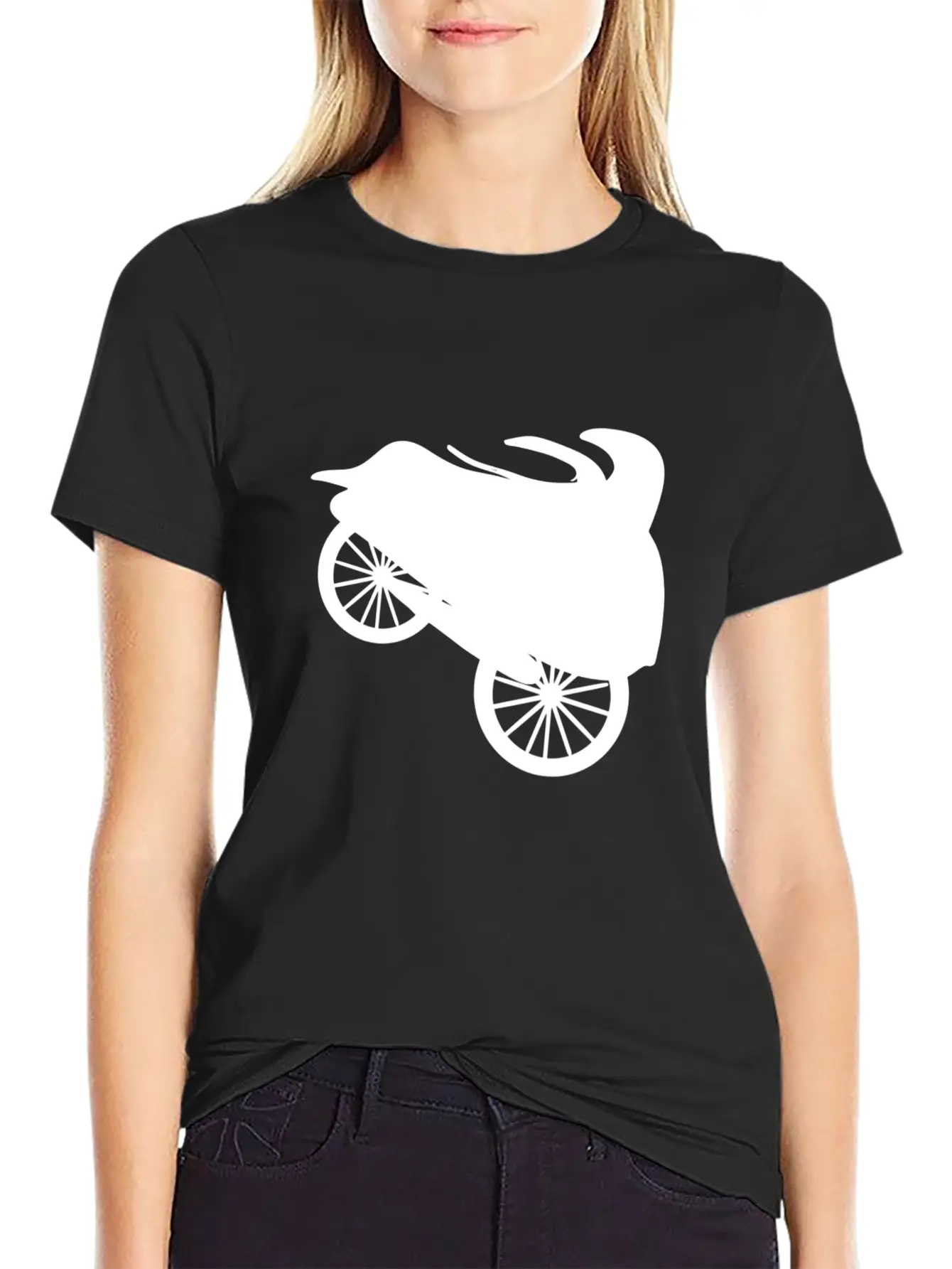 Vehicle Truck Tires Wheels Icon Drive Casual Graphic T-Shirt – Simple And Comfortable Daily Wear