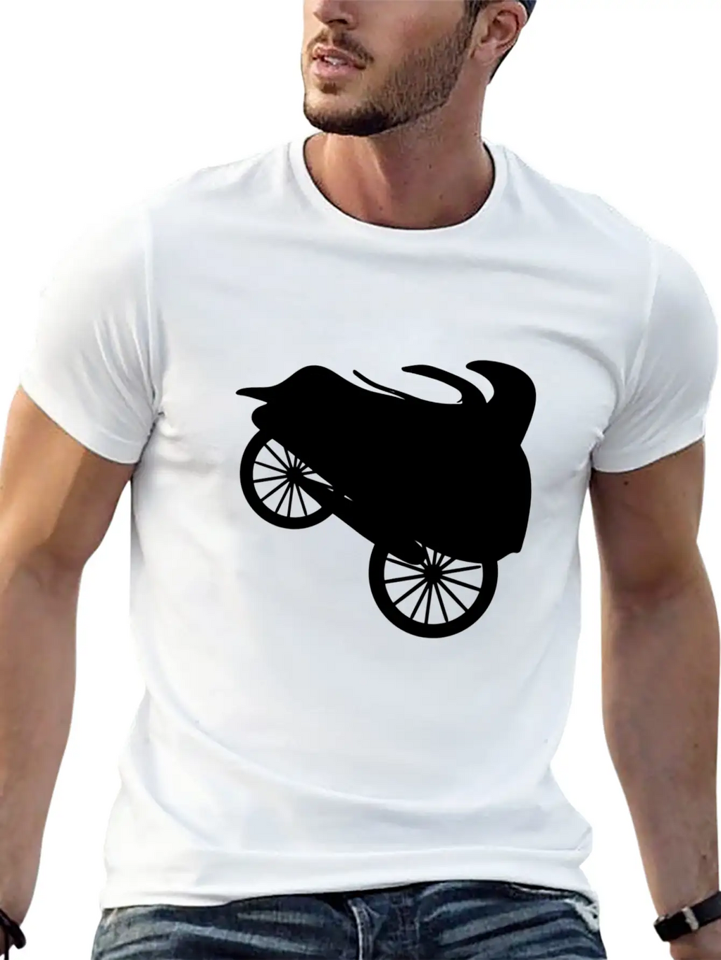 Vehicle Truck Tires Wheels Icon Drive Casual Graphic T-Shirt – Simple And Comfortable Daily Wear