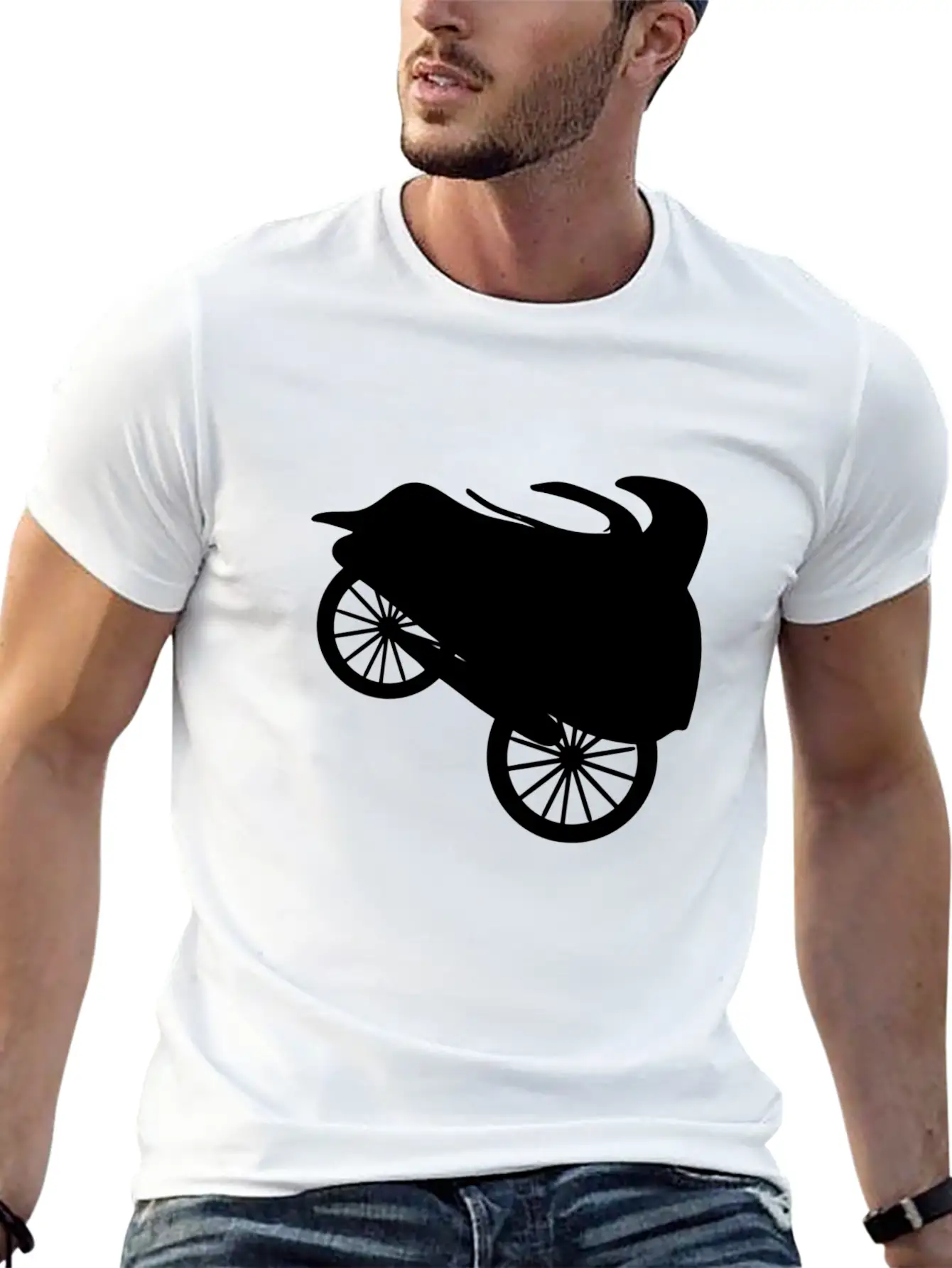 Vehicle Truck Tires Wheels Icon Drive Casual Graphic T-Shirt – Simple And Comfortable Daily Wear