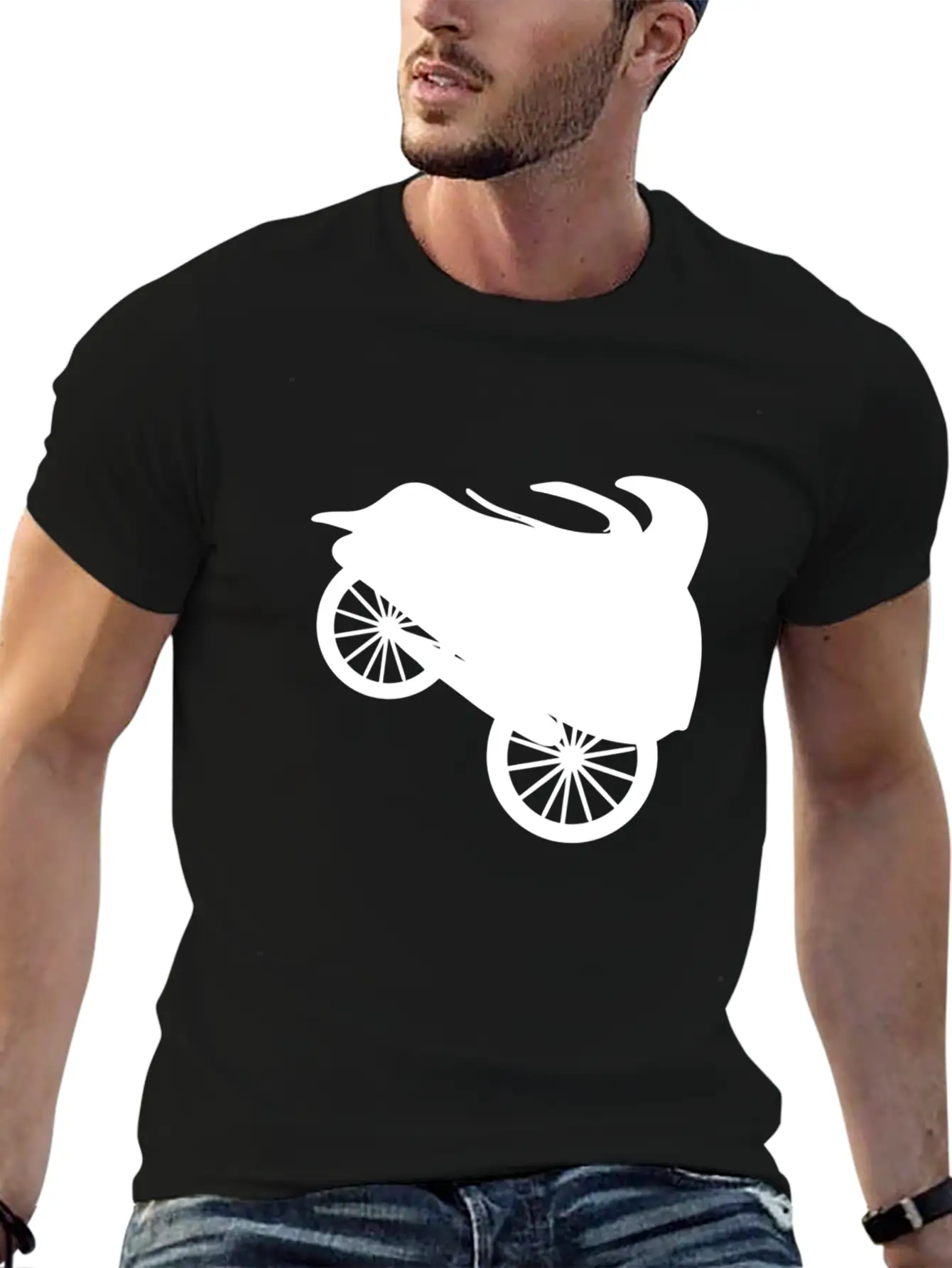 Vehicle Truck Tires Wheels Icon Drive Casual Graphic T-Shirt – Simple And Comfortable Daily Wear