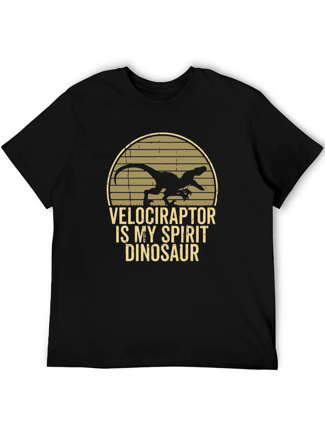 Velociraptor Is My Spirit Animal Unisex Short Sleeve Soft Cotton T-Shirt – Casual Everyday Wear