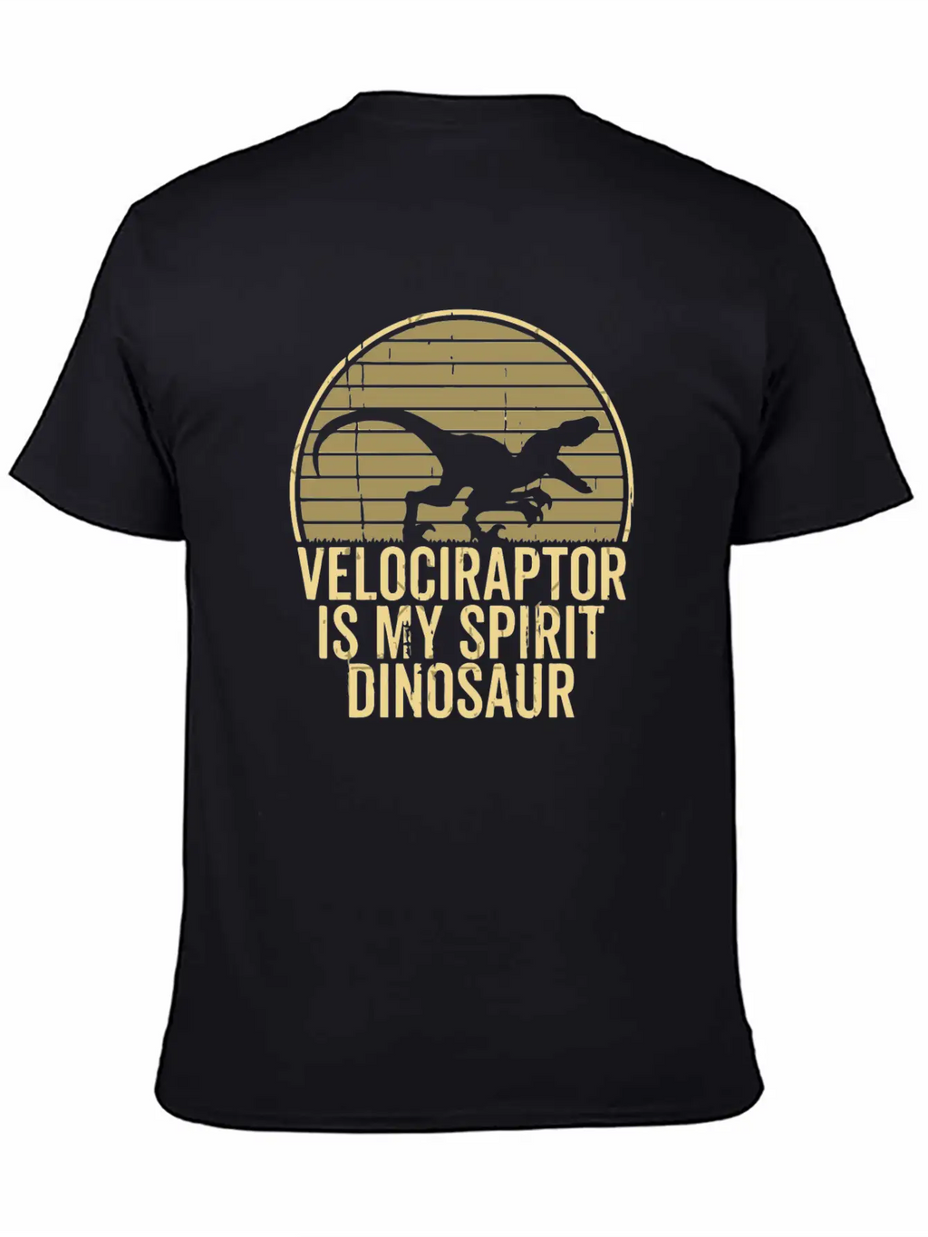 Velociraptor Is My Spirit Animal Unisex Short Sleeve Soft Cotton T-Shirt – Casual Everyday Wear