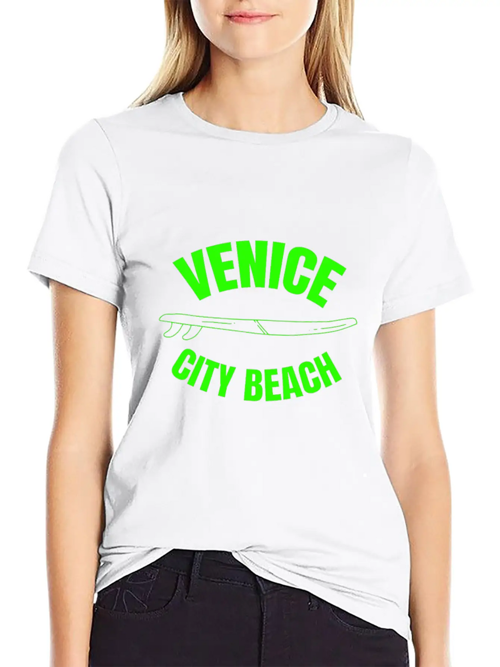 Venice City Beach - California Unisex Short Sleeve Soft Cotton T-Shirt – Casual Everyday Wear