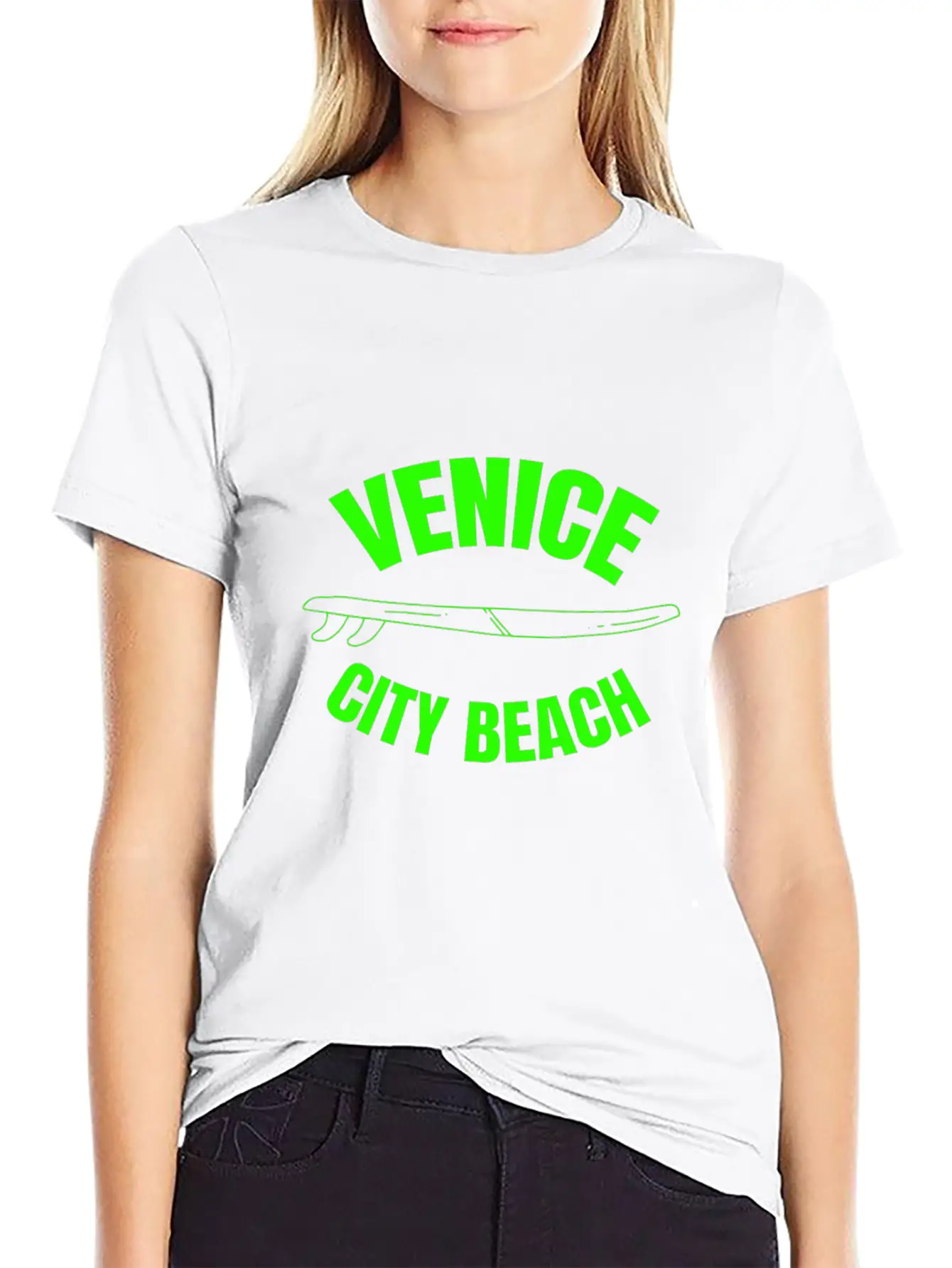 Venice City Beach - California Unisex Short Sleeve Soft Cotton T-Shirt – Casual Everyday Wear