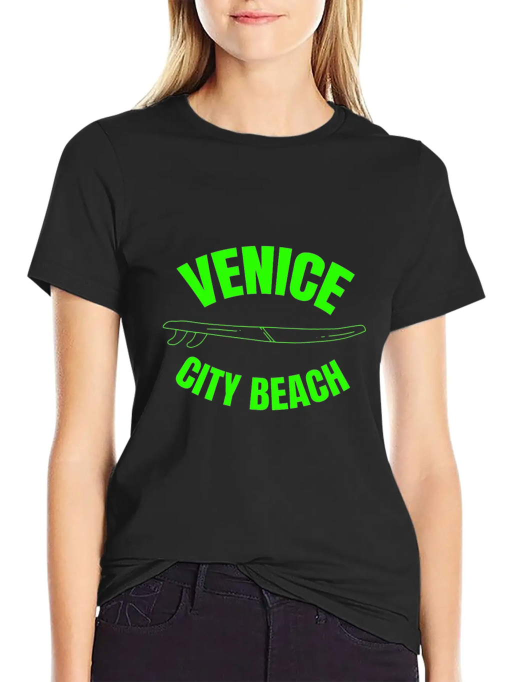 Venice City Beach - California Unisex Short Sleeve Soft Cotton T-Shirt – Casual Everyday Wear