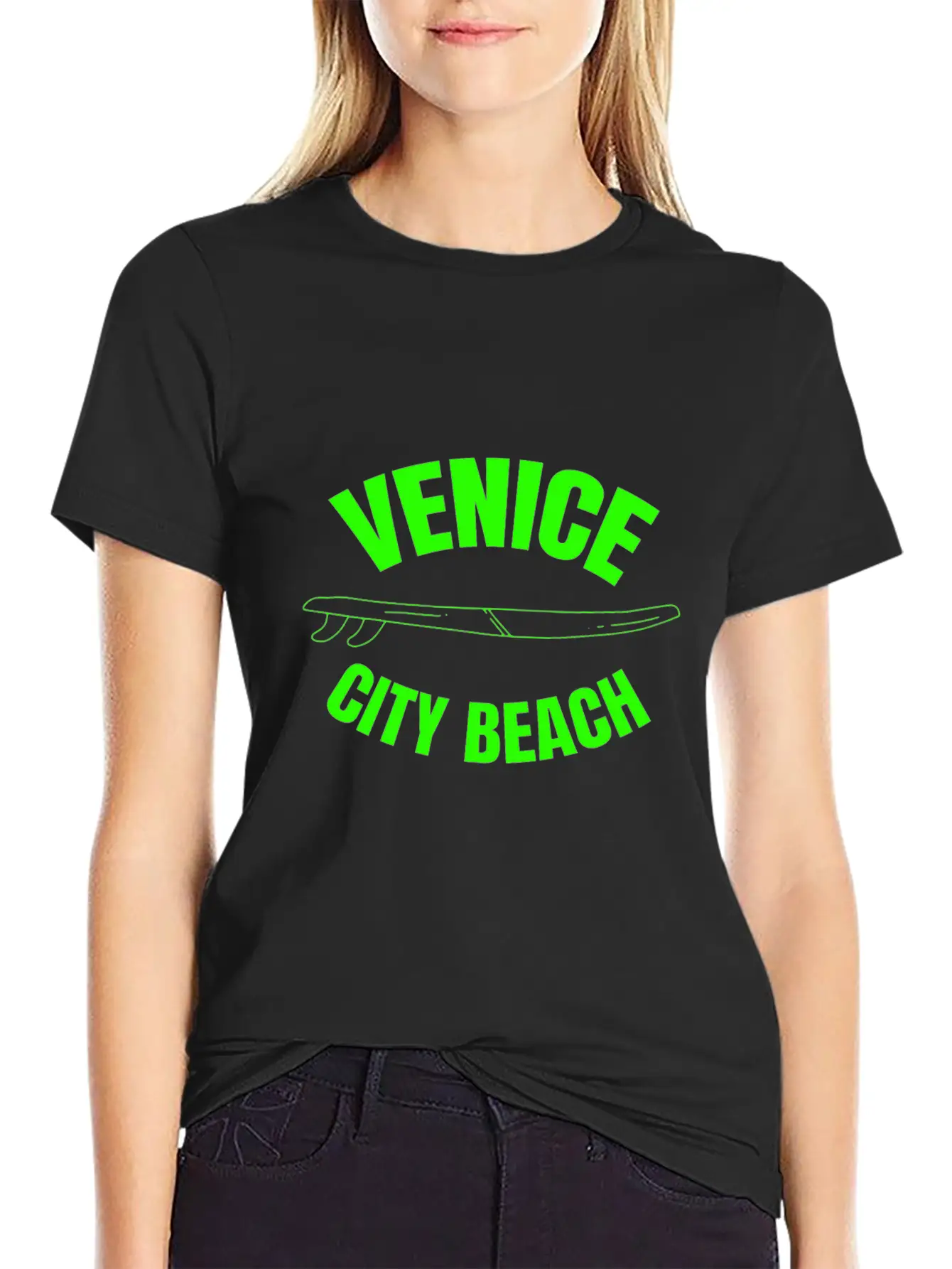 Venice City Beach - California Unisex Short Sleeve Soft Cotton T-Shirt – Casual Everyday Wear