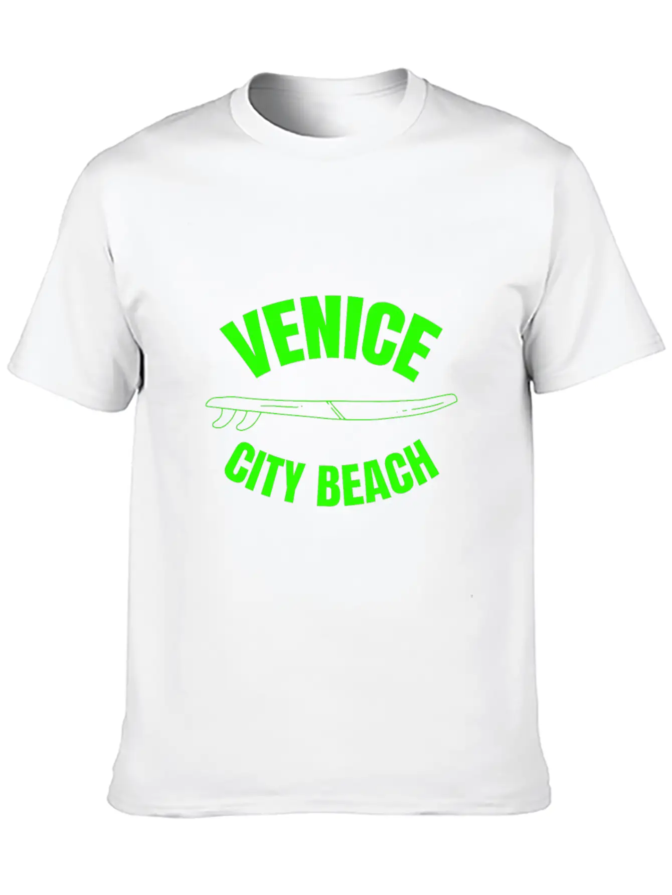 Venice City Beach - California Unisex Short Sleeve Soft Cotton T-Shirt – Casual Everyday Wear