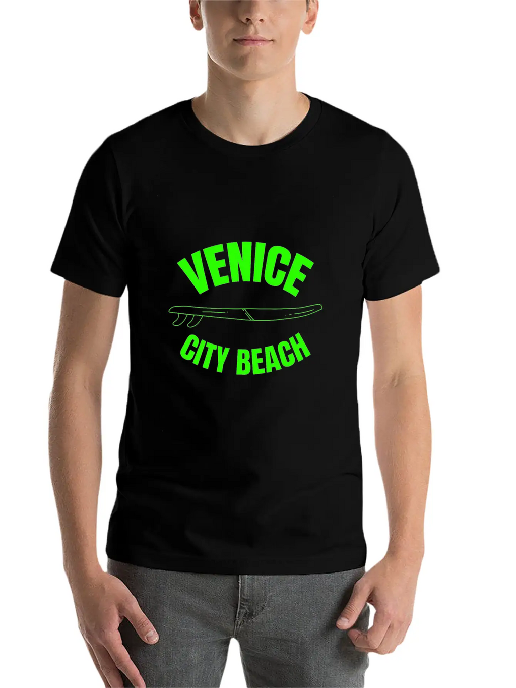 Venice City Beach - California Unisex Short Sleeve Soft Cotton T-Shirt – Casual Everyday Wear