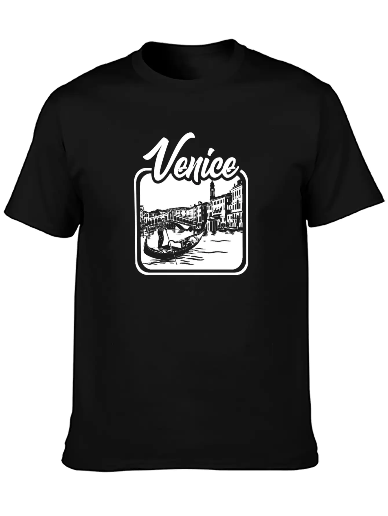 Venice Gift City Bridge Love Italy Unisex Casual T-Shirt – Clean Design For Daily Comfort
