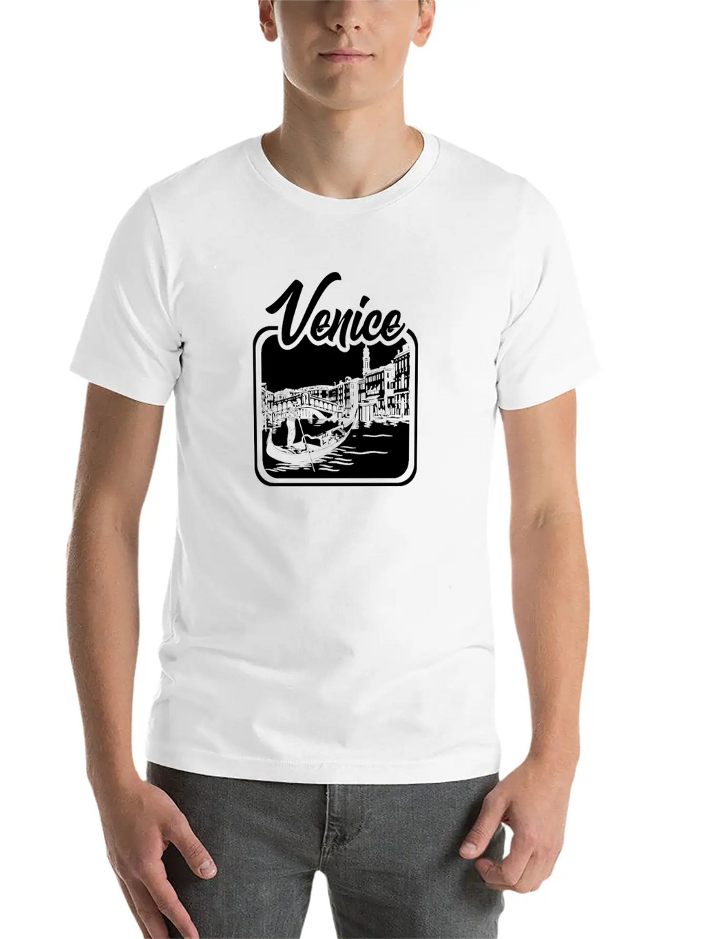Venice Gift City Bridge Love Italy Unisex Casual T-Shirt – Clean Design For Daily Comfort