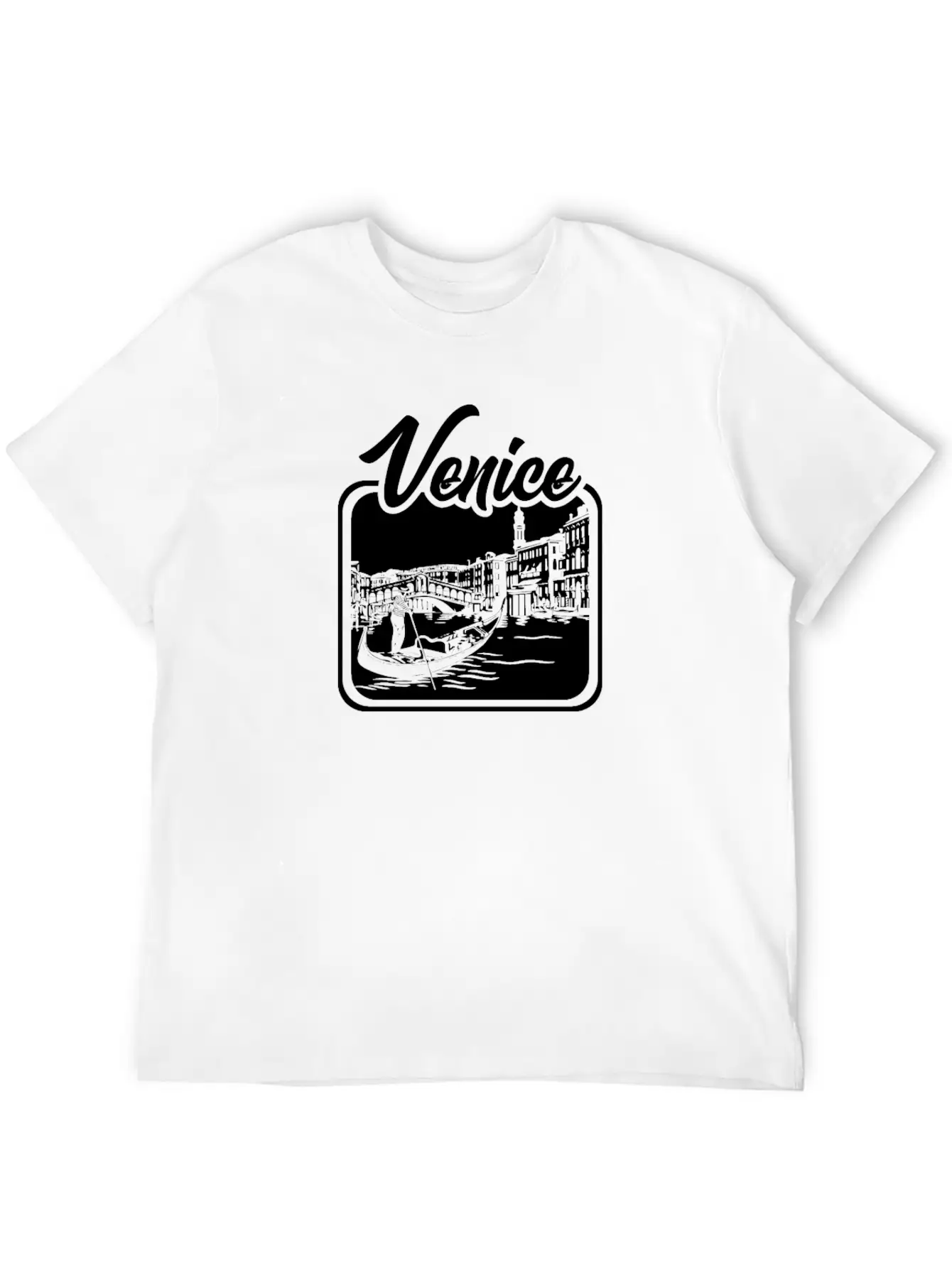 Venice Gift City Bridge Love Italy Unisex Casual T-Shirt – Clean Design For Daily Comfort