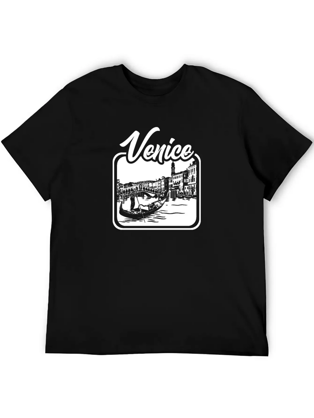 Venice Gift City Bridge Love Italy Unisex Casual T-Shirt – Clean Design For Daily Comfort