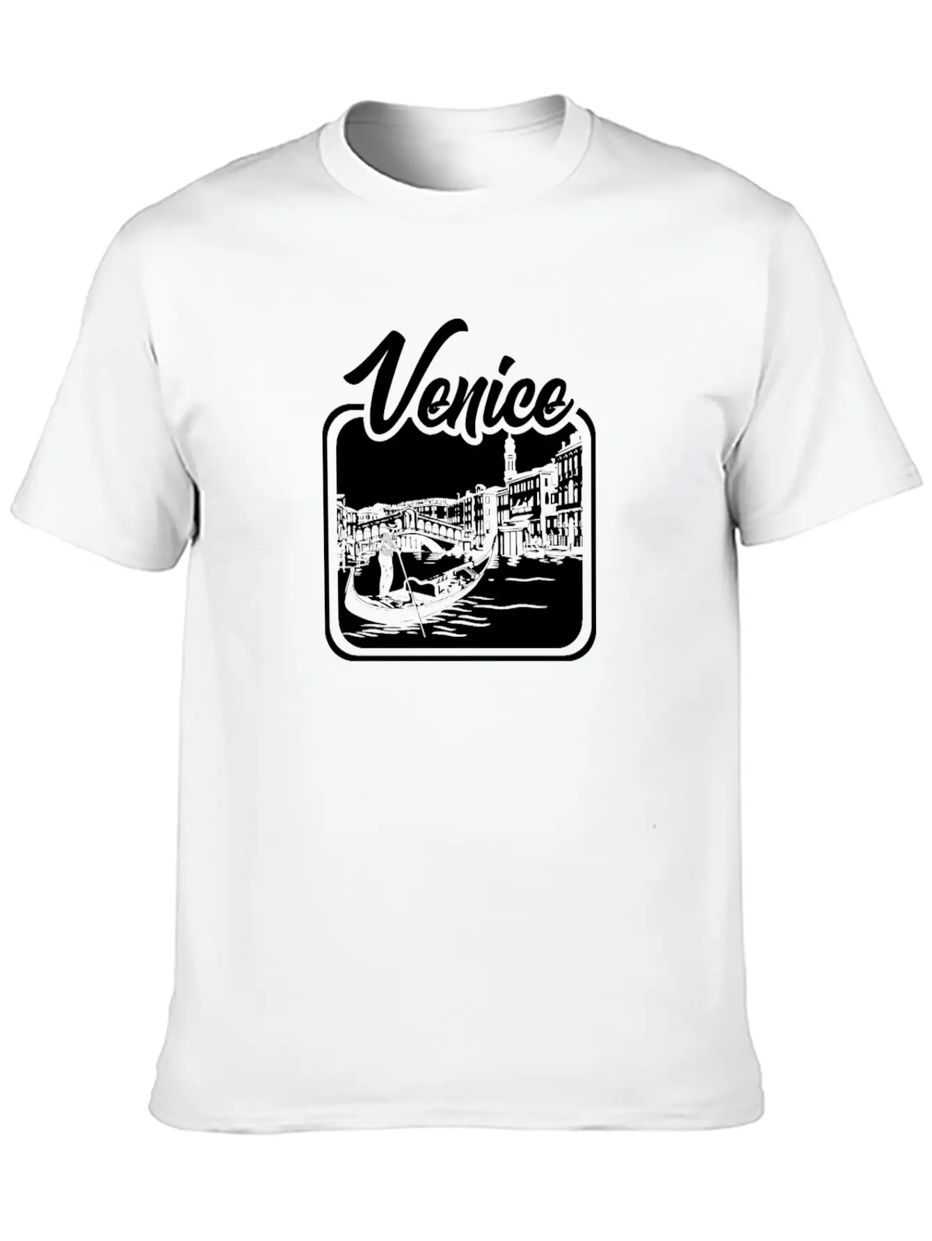 Venice Gift City Bridge Love Italy Unisex Casual T-Shirt – Clean Design For Daily Comfort