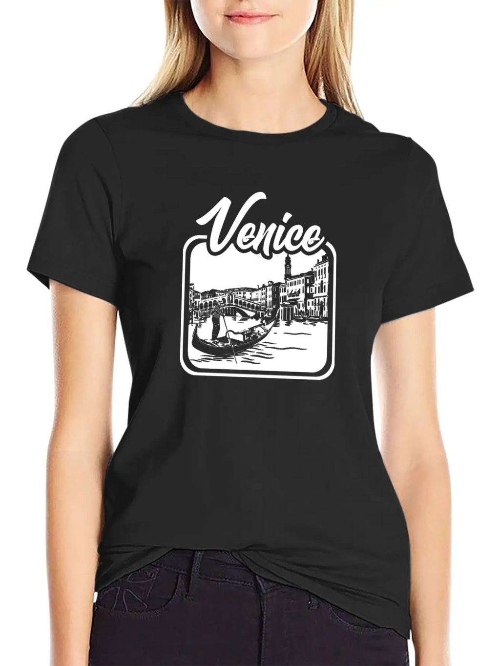 Venice Gift City Bridge Love Italy Unisex Casual T-Shirt – Clean Design For Daily Comfort