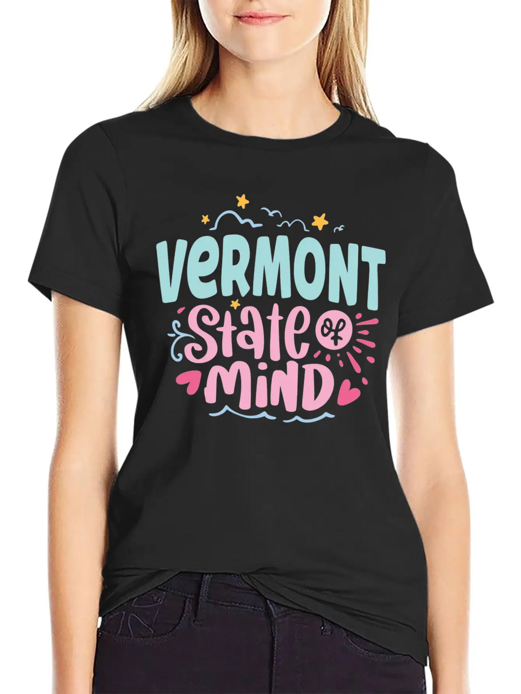 Vermont State Of Mind Breathable Soft Cotton T-Shirt – Timeless Casual Look